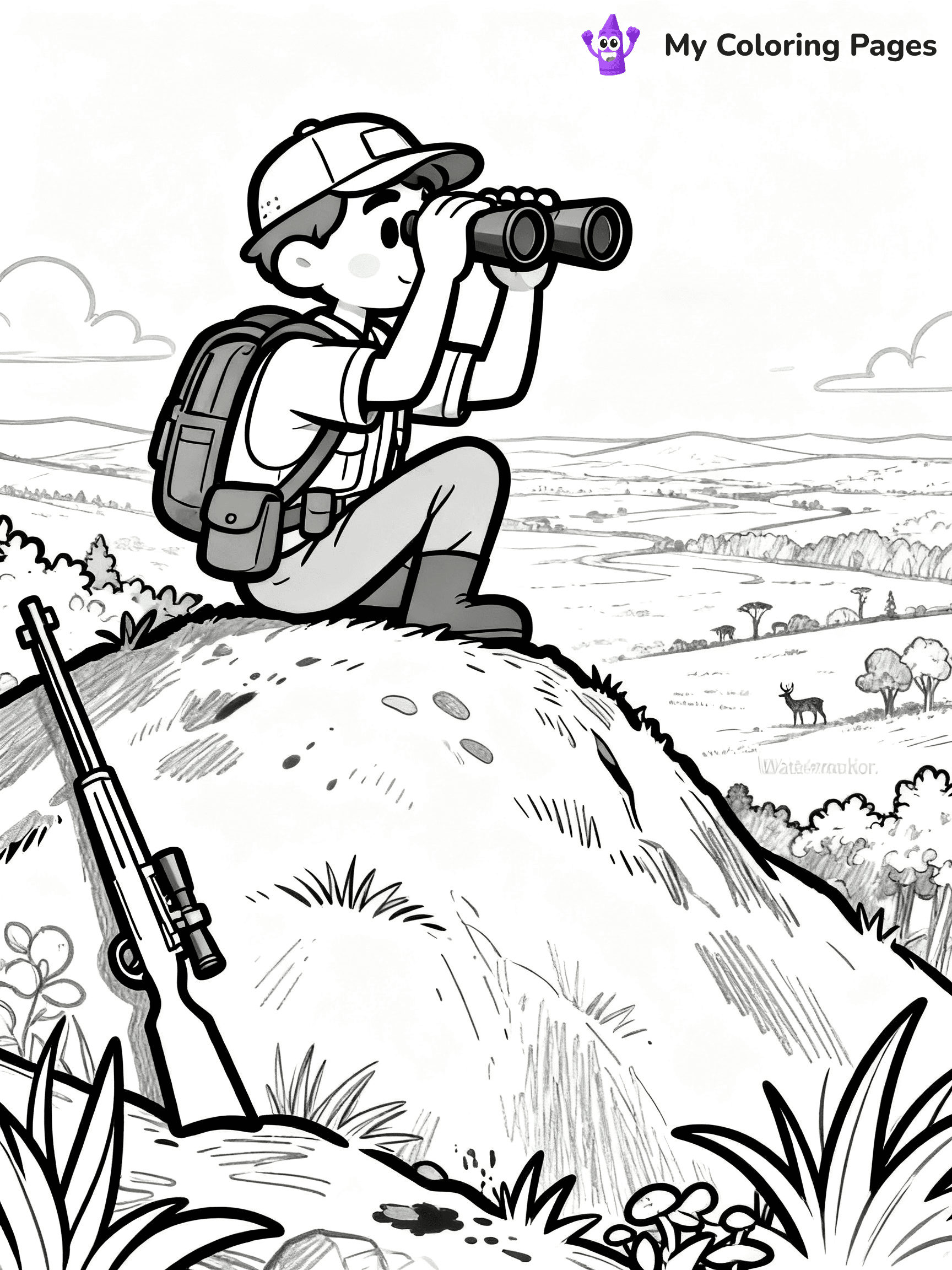 Hunting Coloring Pages - 47