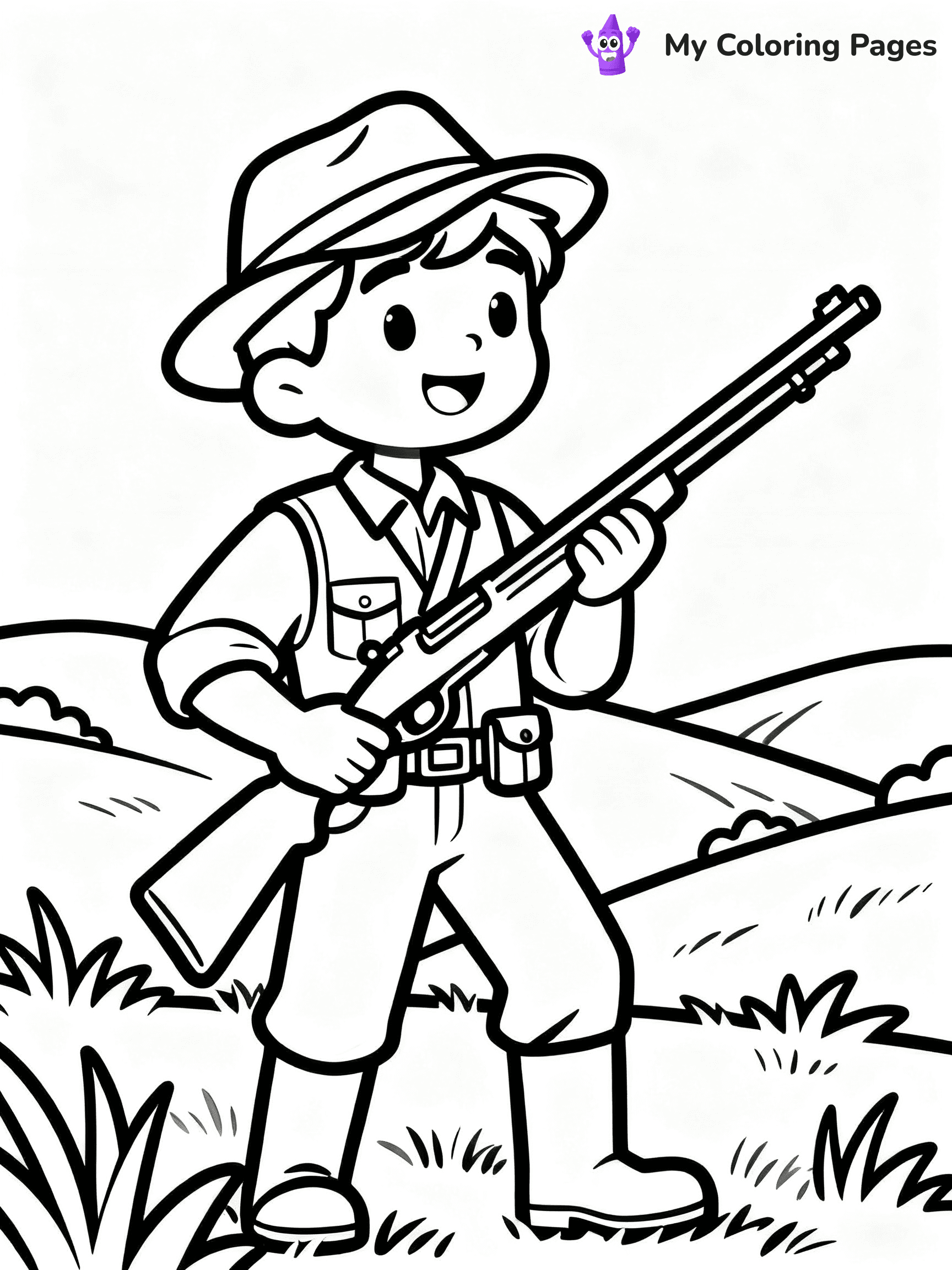 Hunting Coloring Pages - 37
