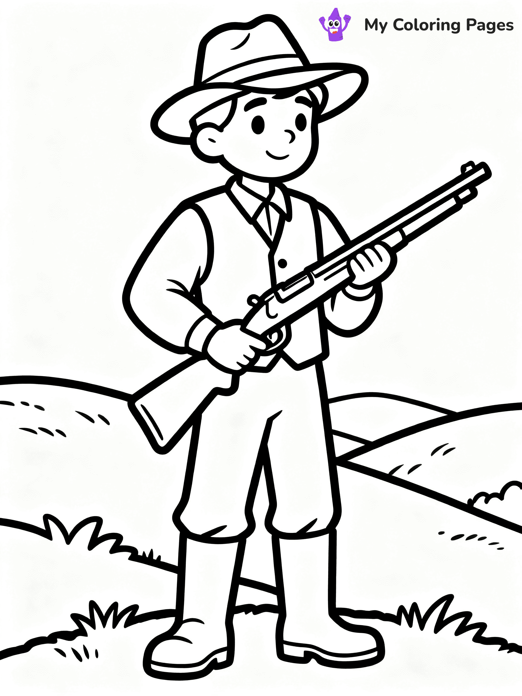 Hunting Coloring Pages - 36