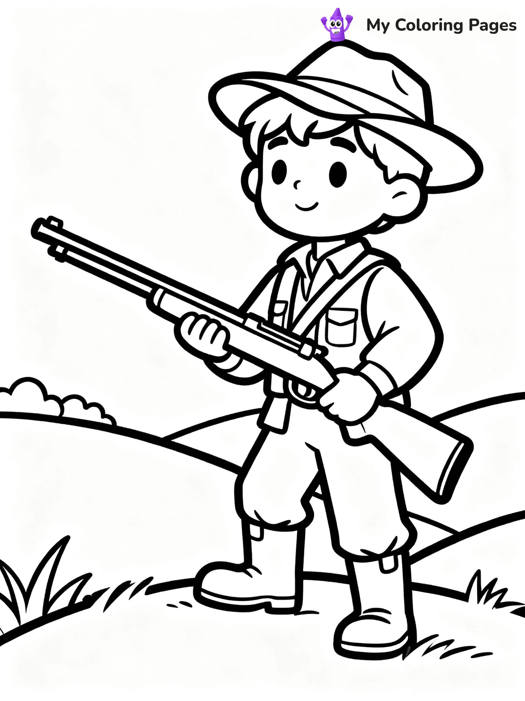 Hunting Coloring Pages - 35