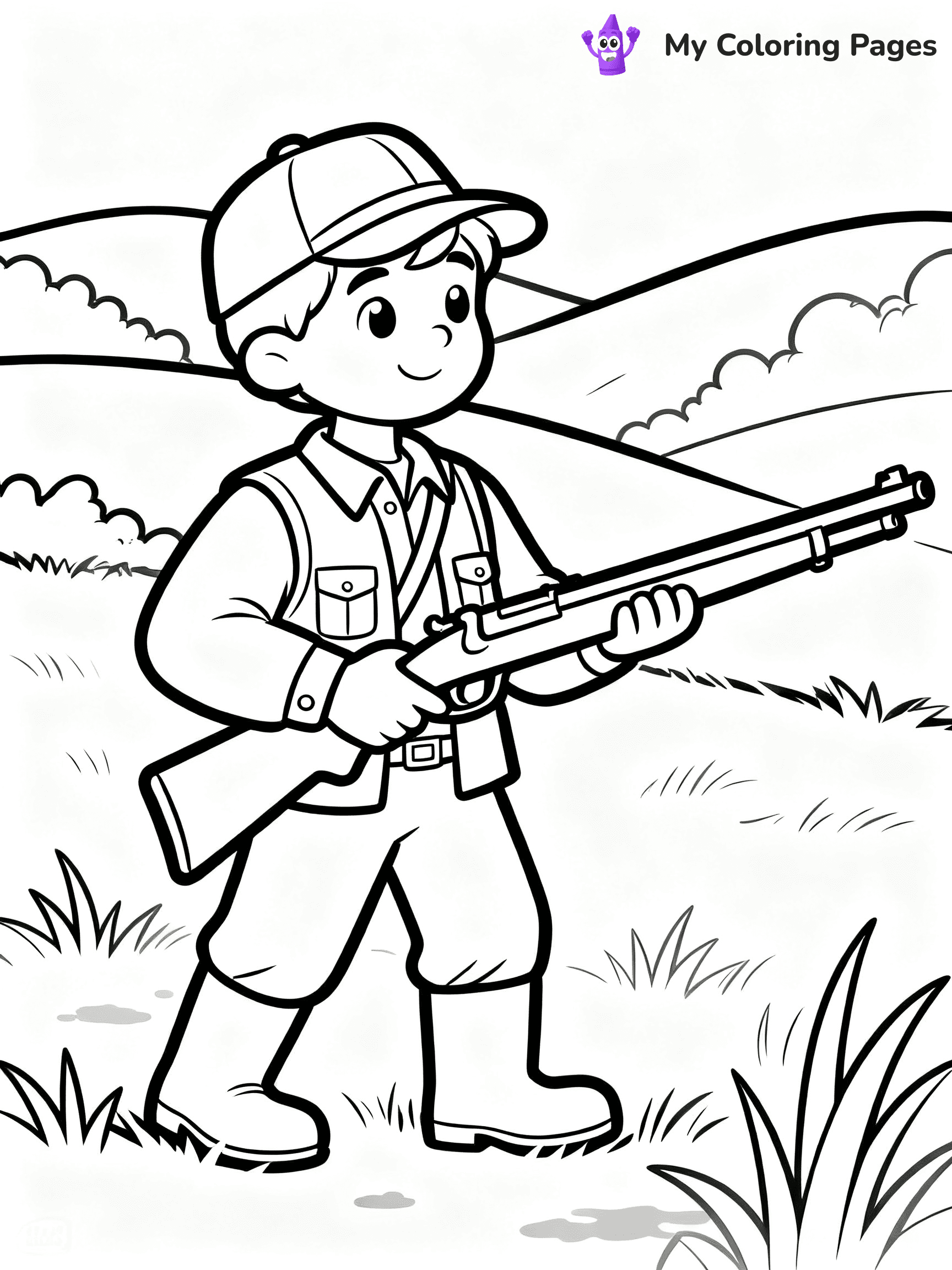 Hunting Coloring Pages - 34