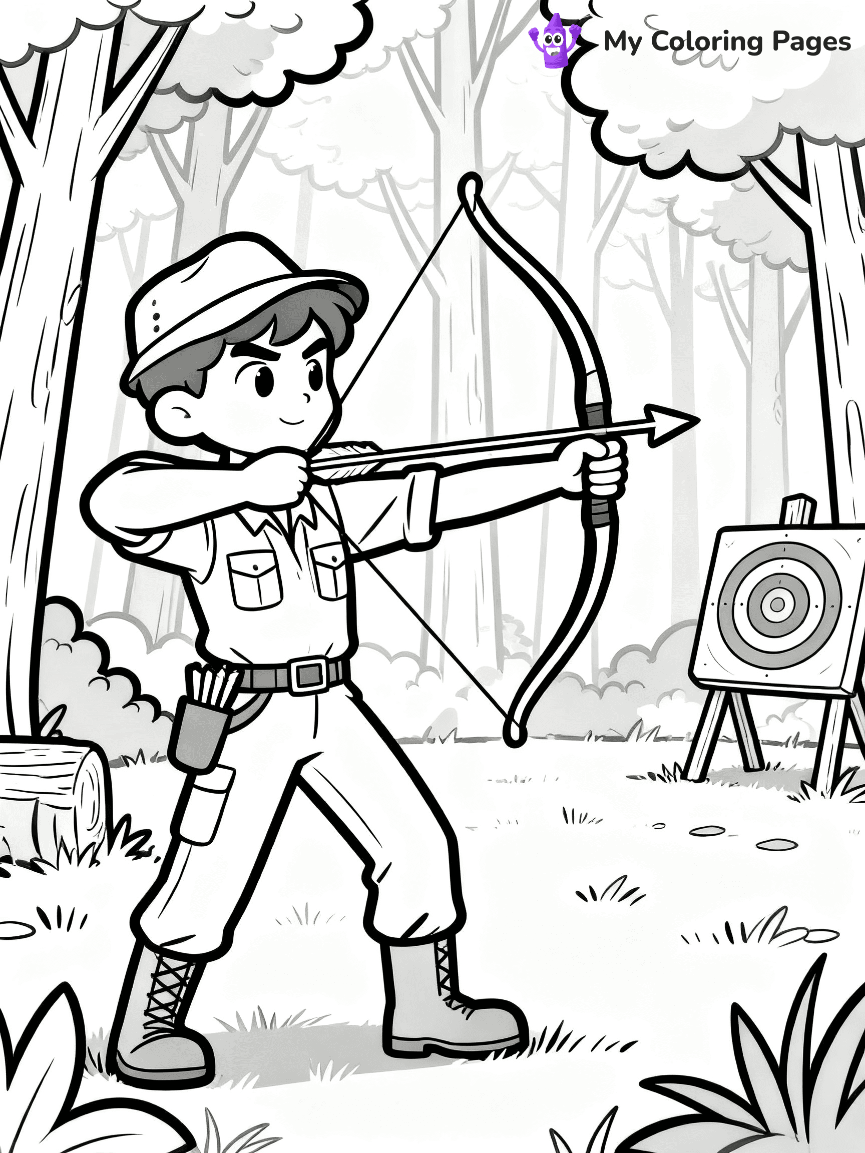 Hunting Coloring Pages - 1