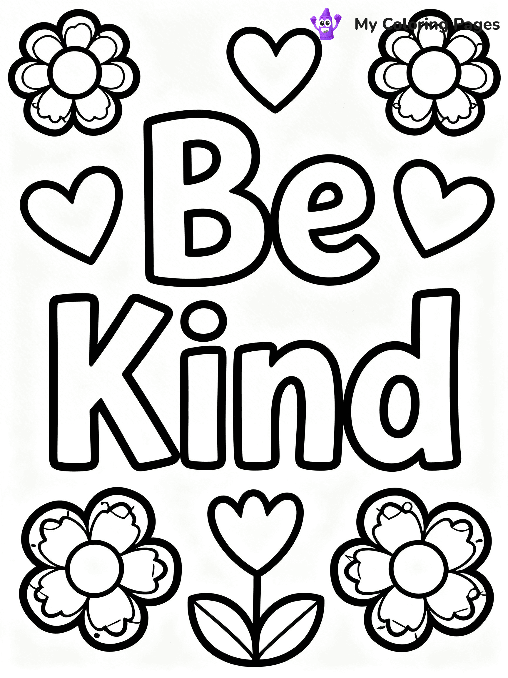Kindness Coloring Pages - 37