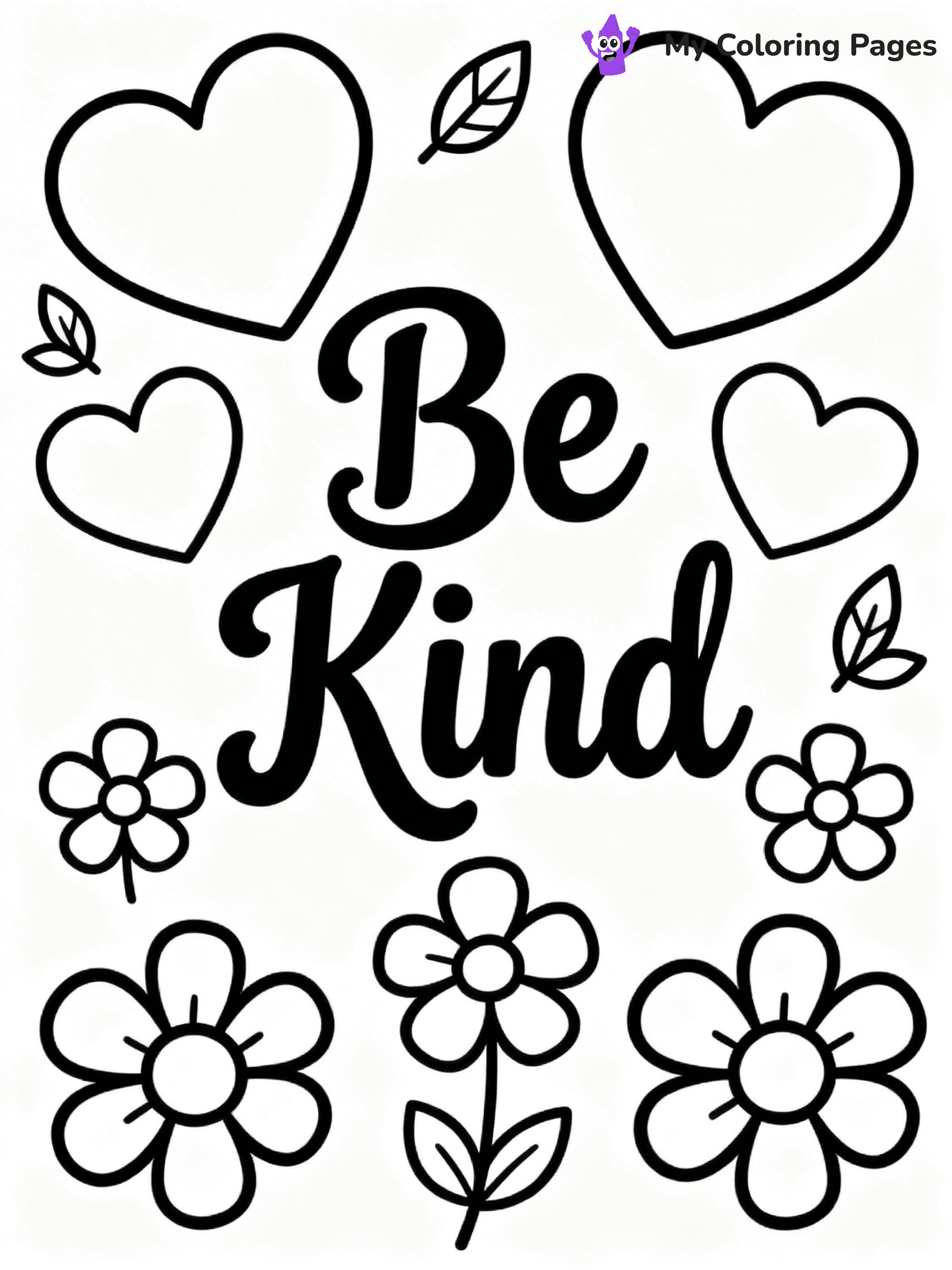Kindness Coloring Pages - 36