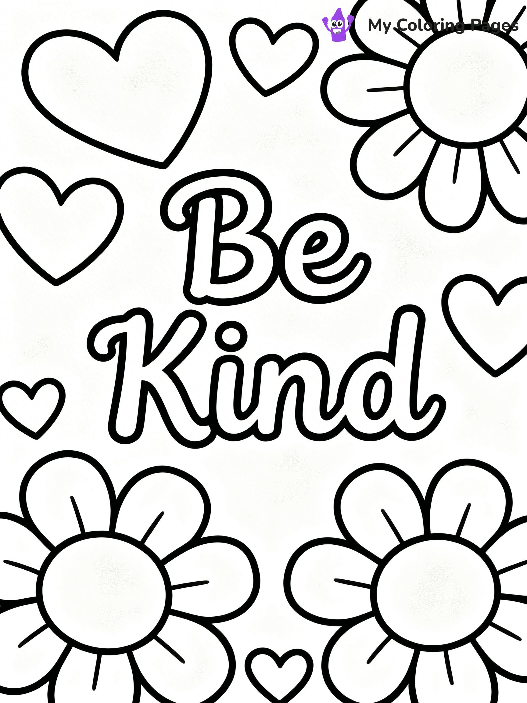 Kindness Coloring Pages - 35