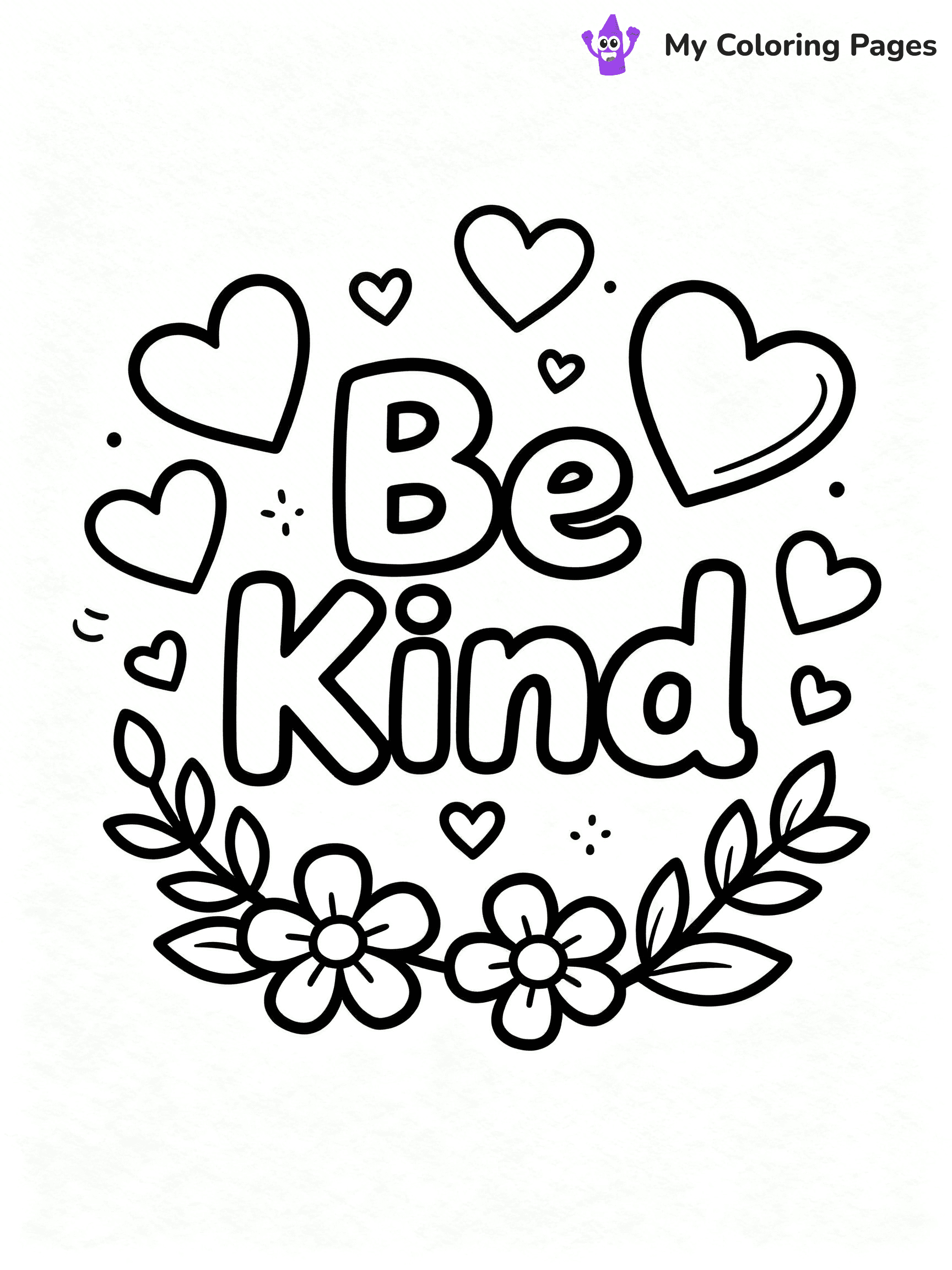 Kindness Coloring Pages - 34