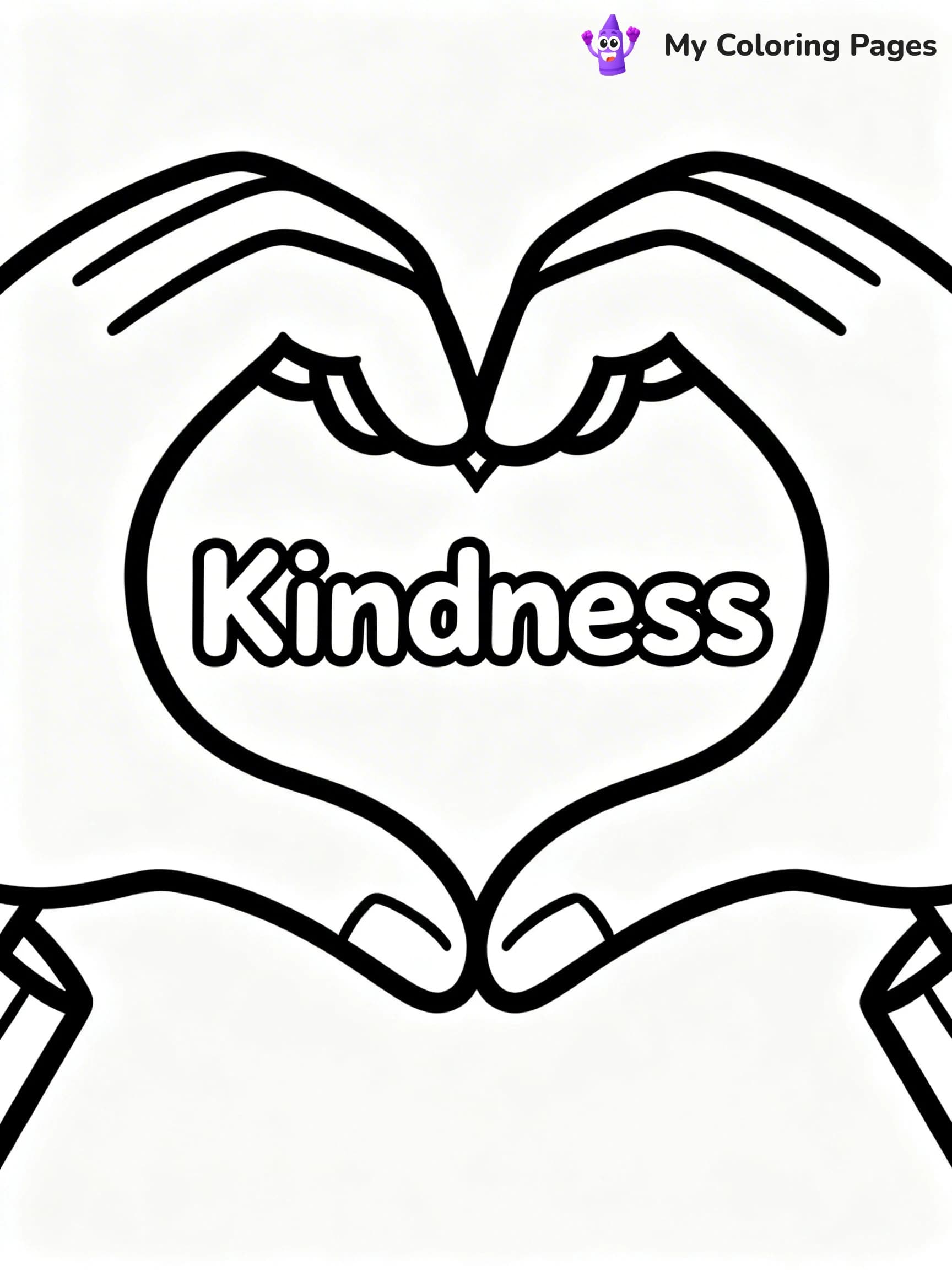 Kindness Coloring Pages - 12