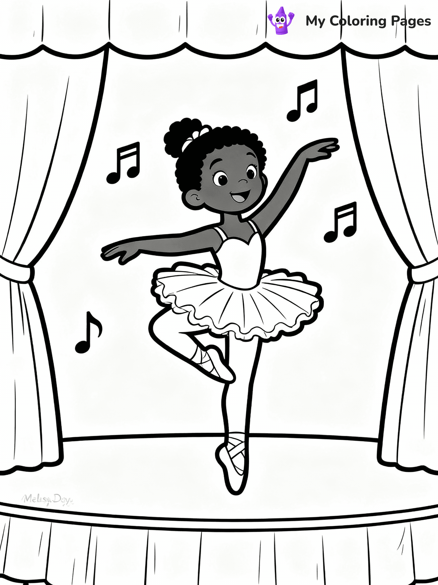 Black Girl Coloring Pages - 23