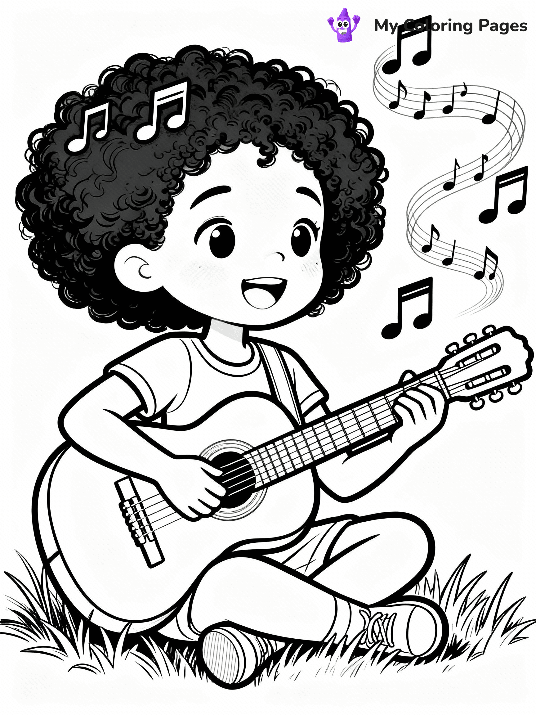 Black Girl Coloring Pages - 15