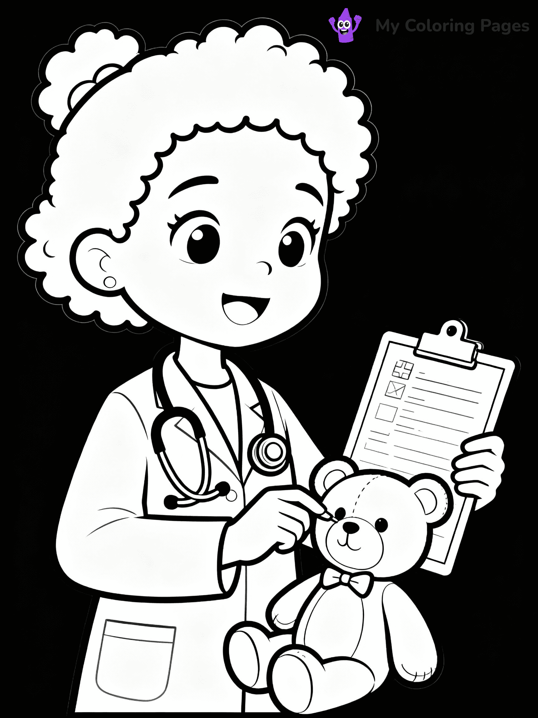 Black Girl Coloring Pages - 12