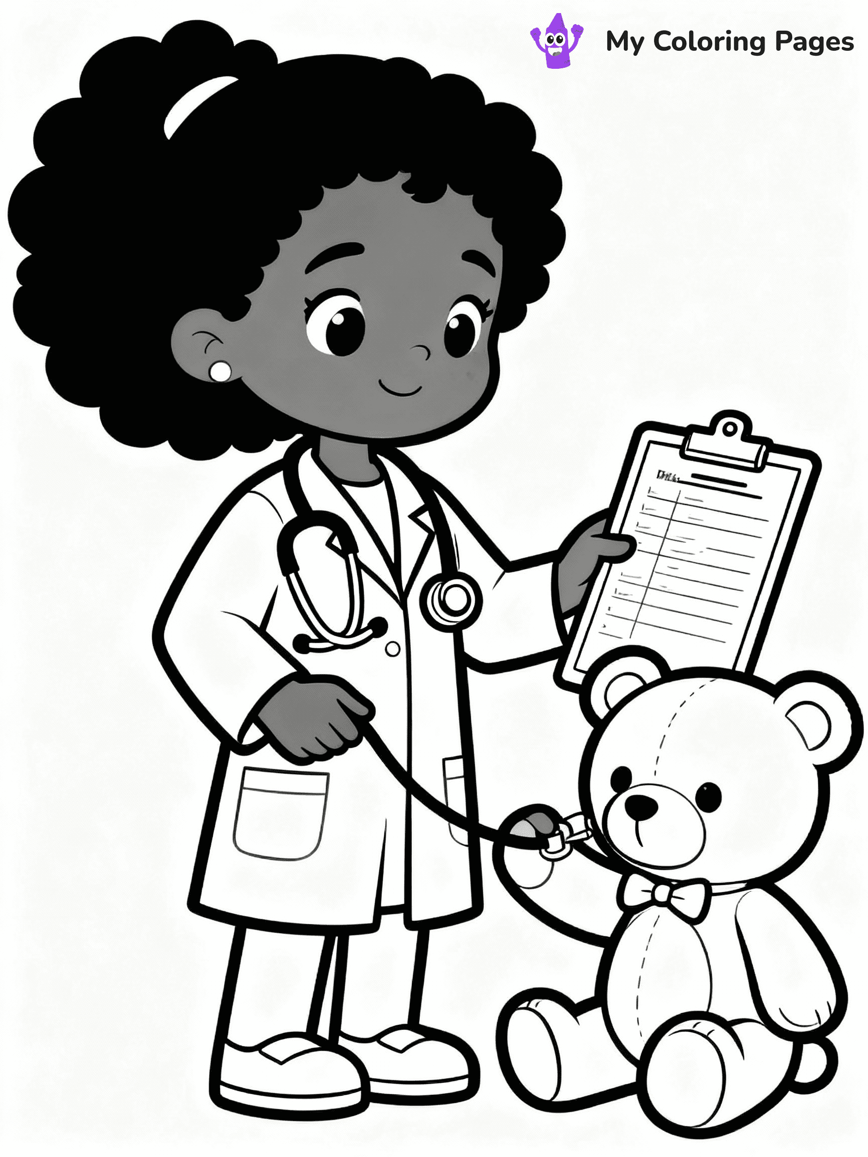 Black Girl Coloring Pages - 11