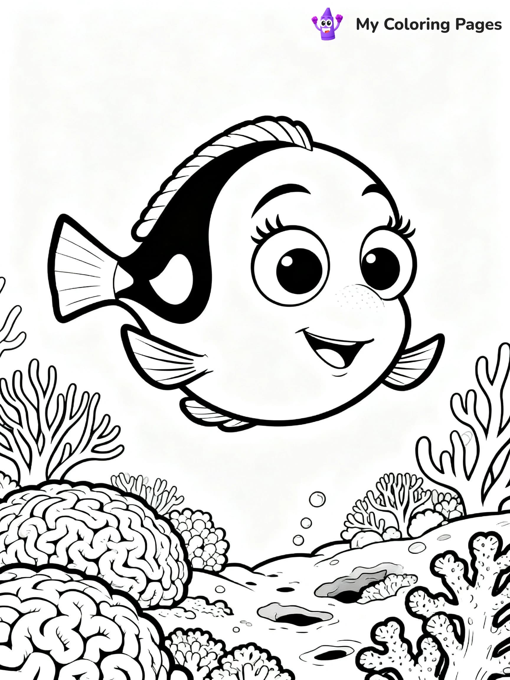 Finding Dory Coloring Pages - 10