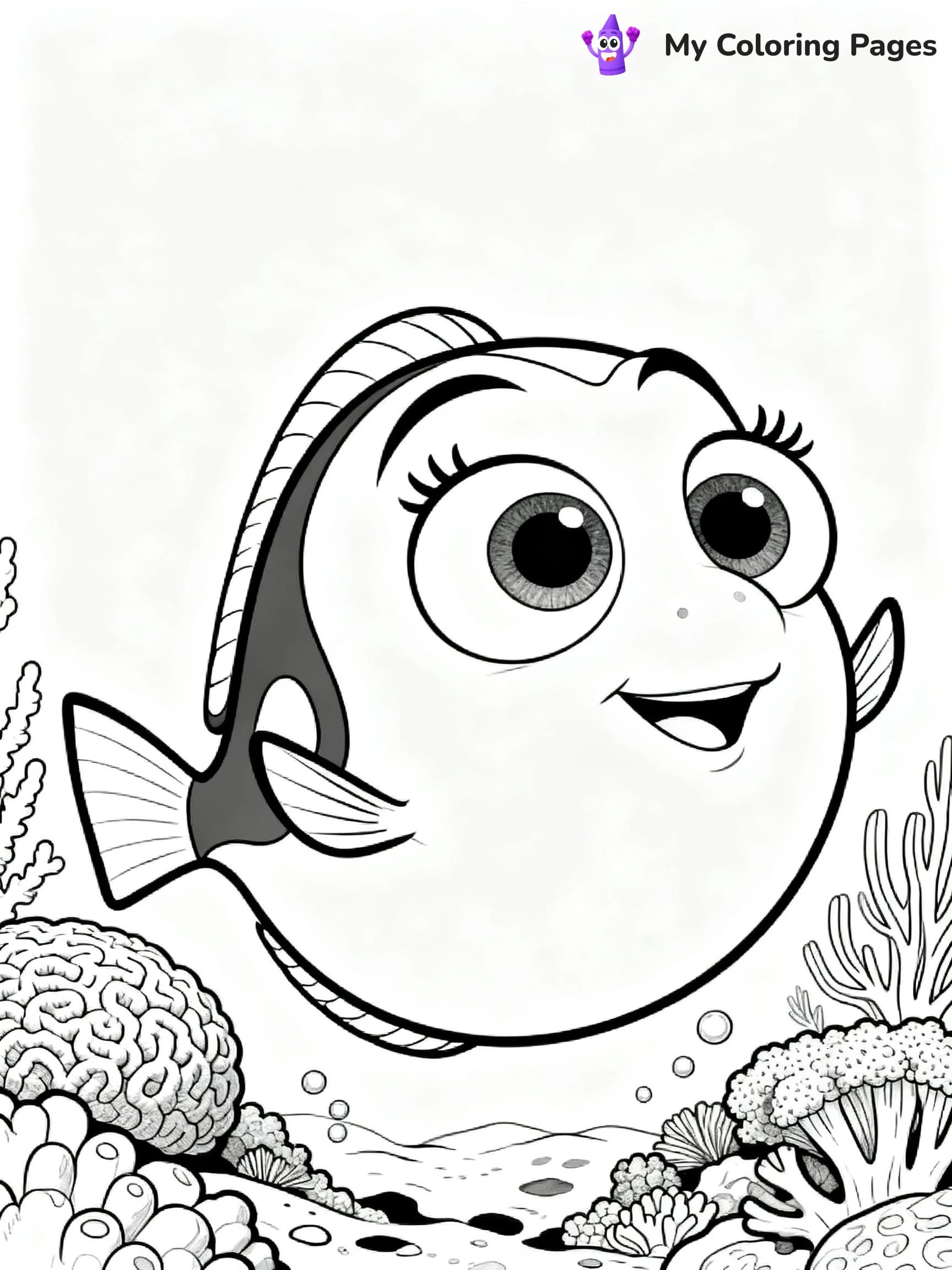 Finding Dory Coloring Pages - 7
