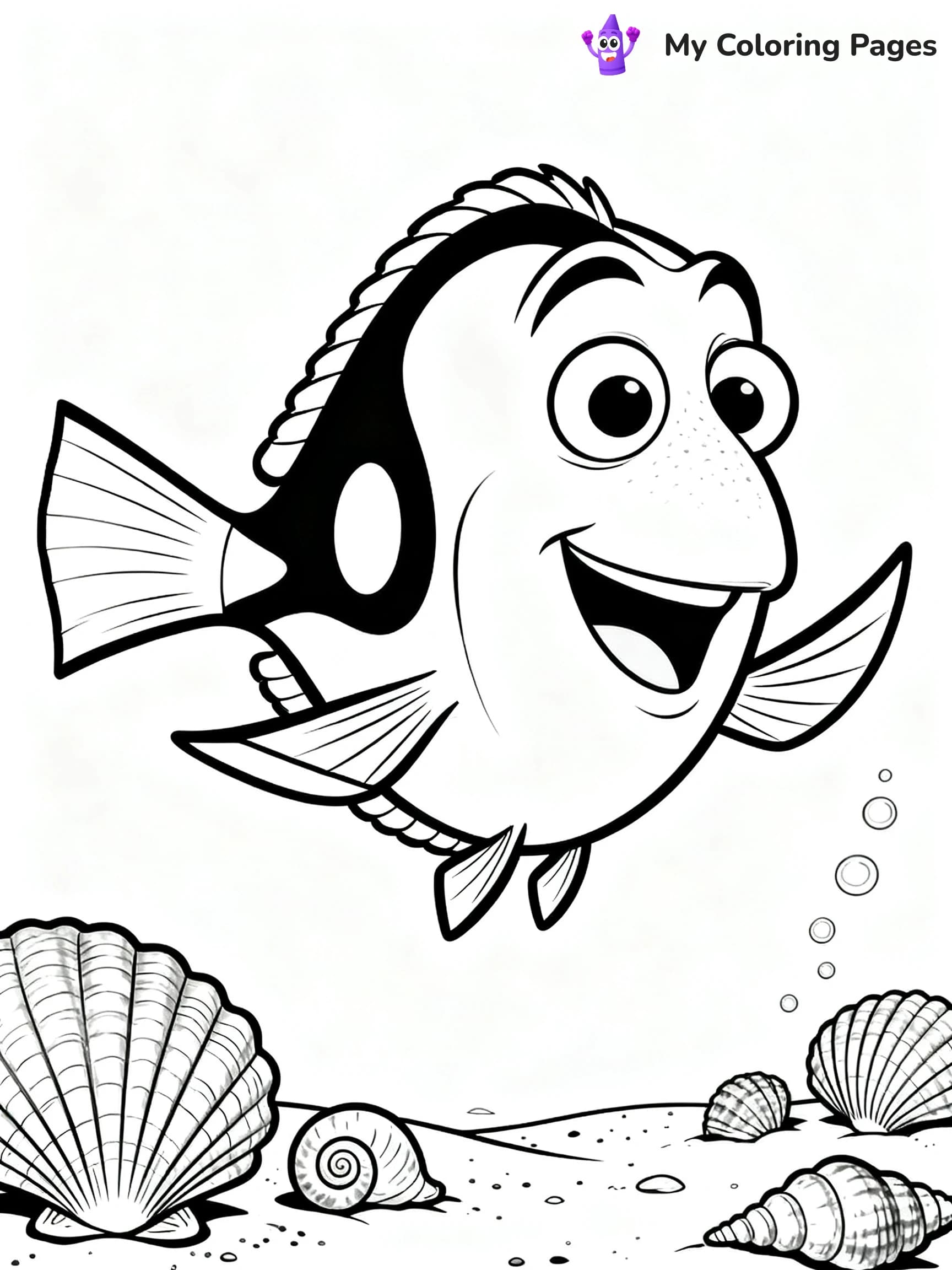 Finding Dory Coloring Pages - 6