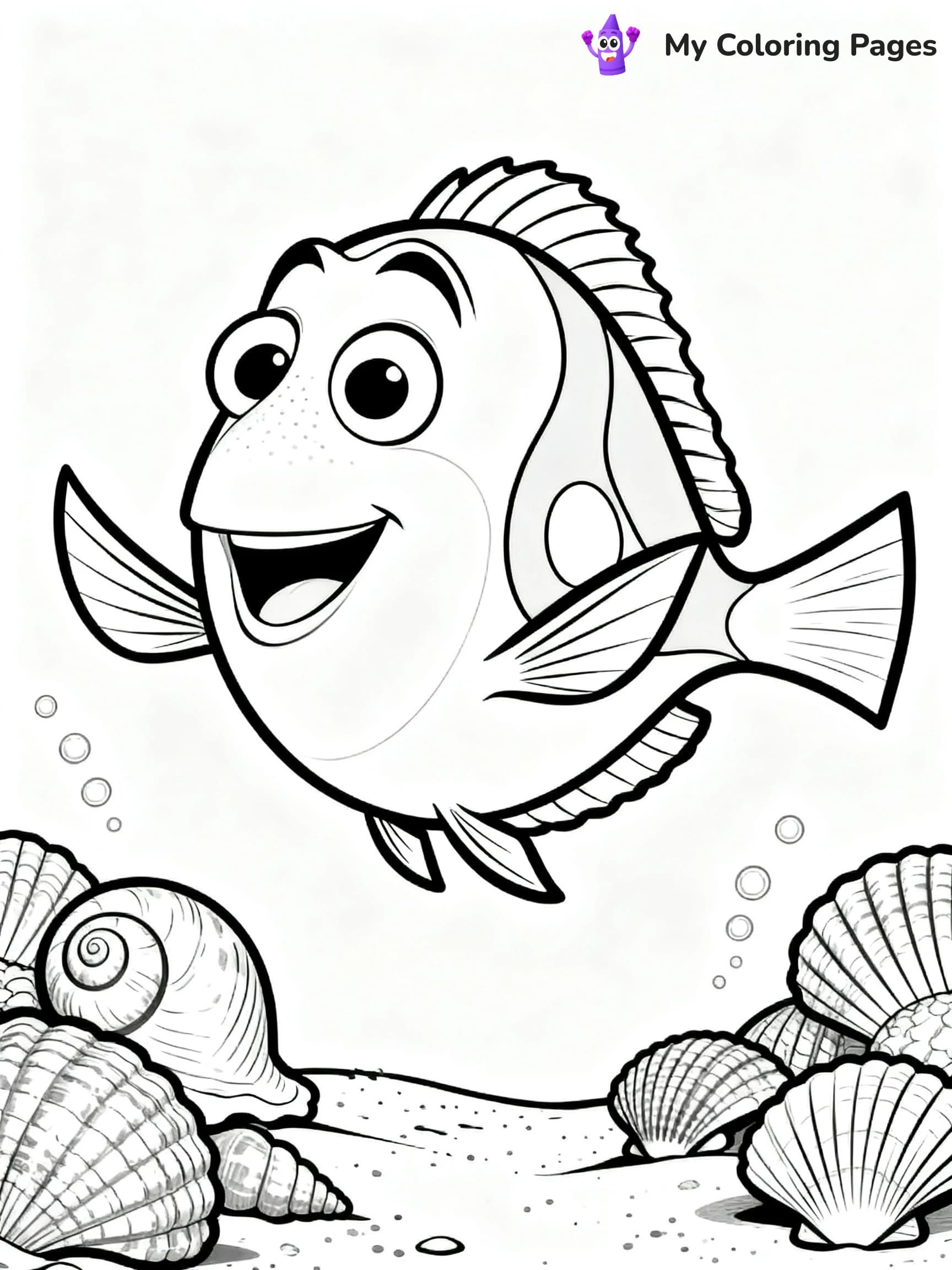 Finding Dory Coloring Pages - 5