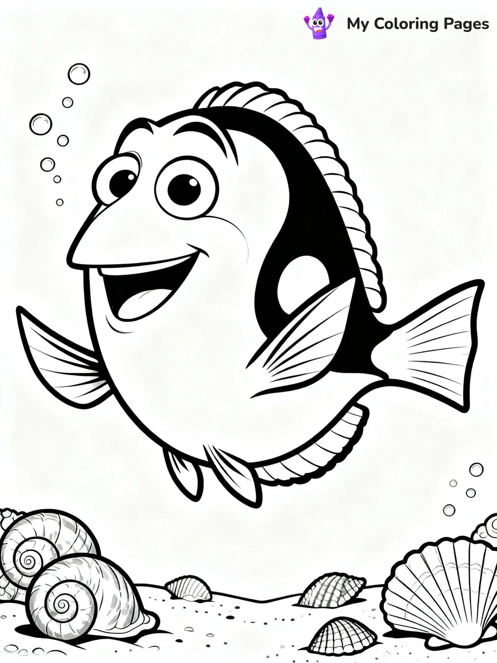 Finding Dory Coloring Pages - 4