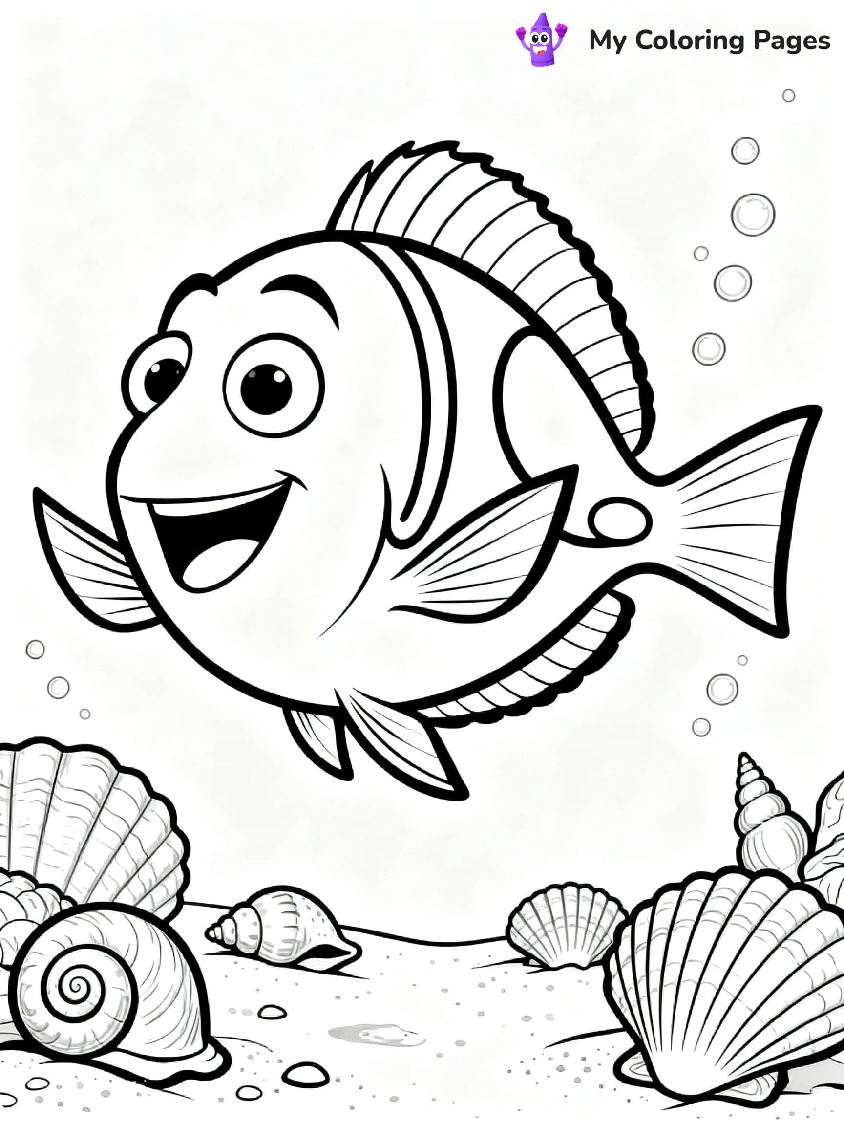 Finding Dory Coloring Pages - 3