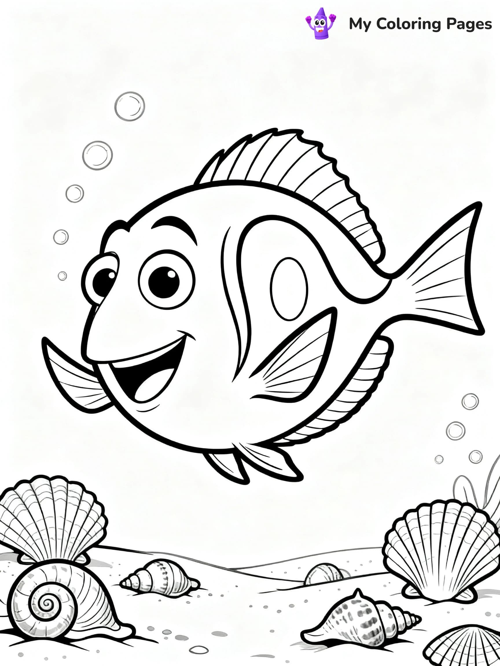 Finding Dory Coloring Pages - 2
