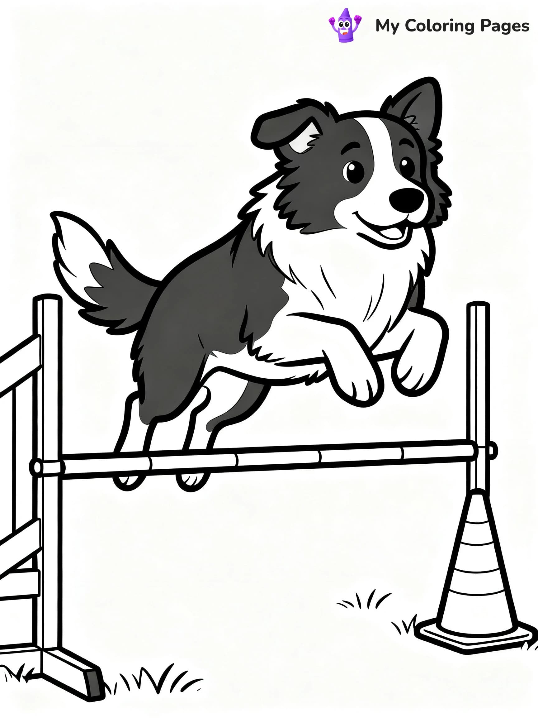 Border Collie Coloring Pages - 19