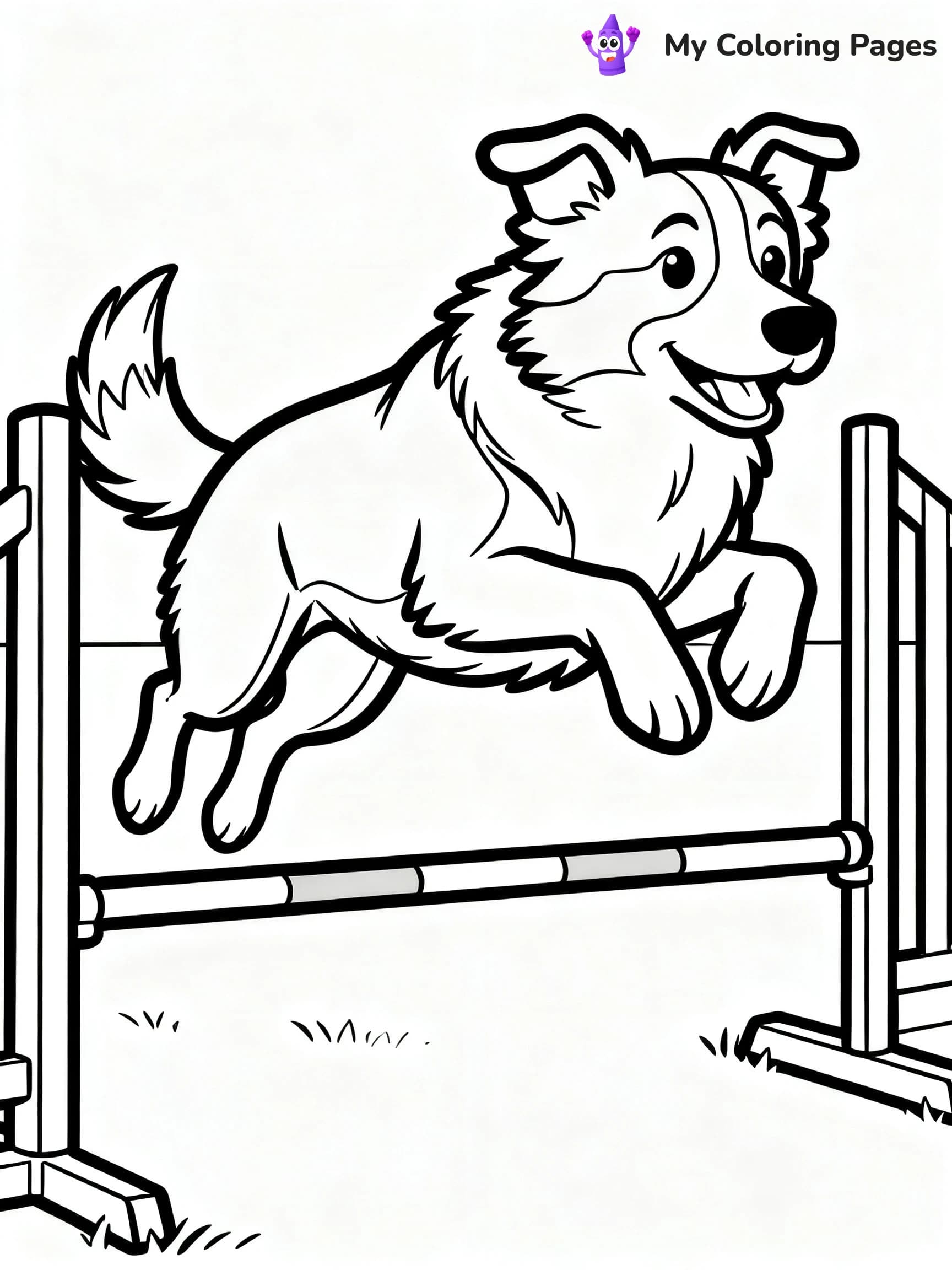 Border Collie Coloring Pages - 18