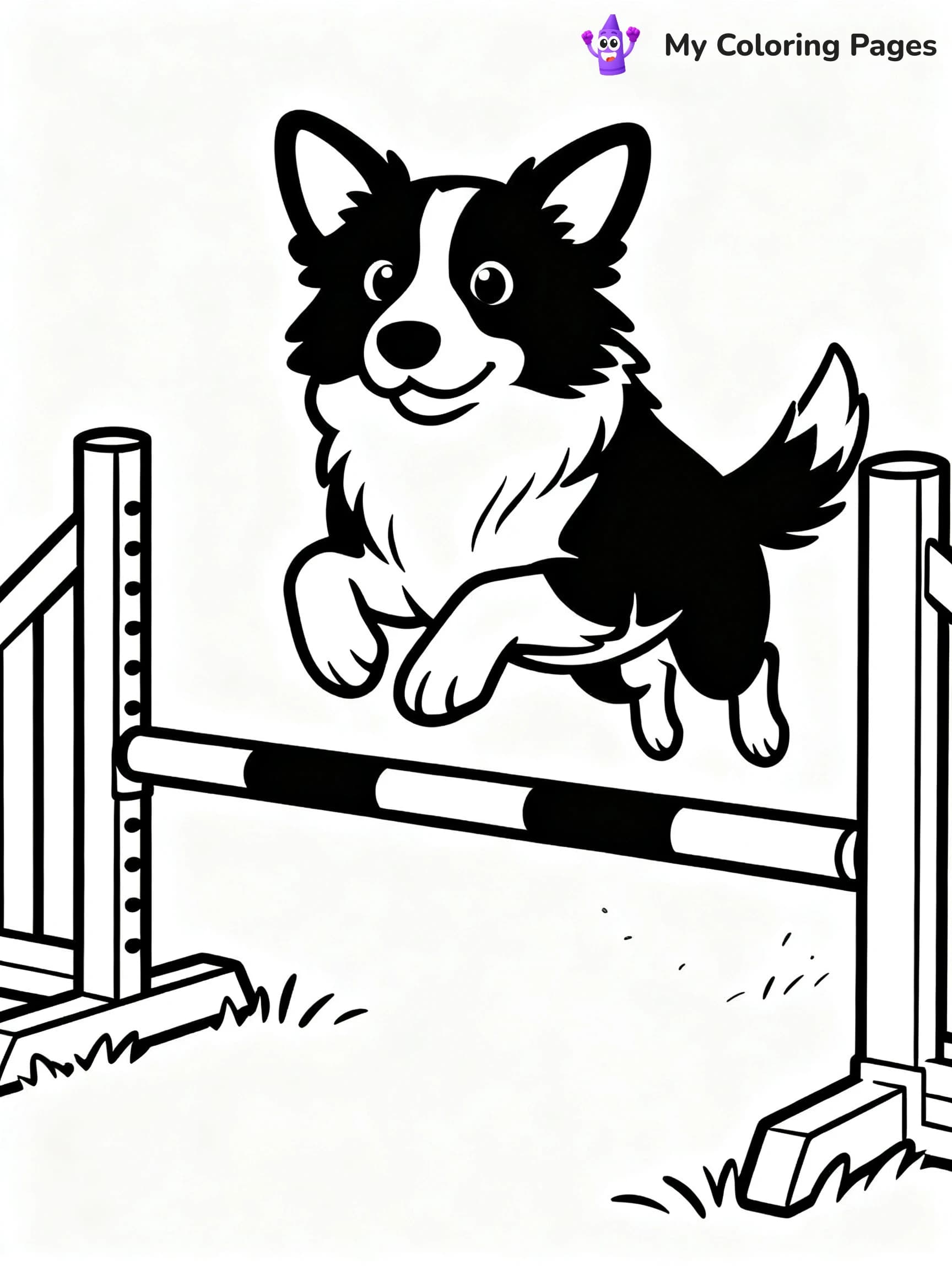 Border Collie Coloring Pages - 17