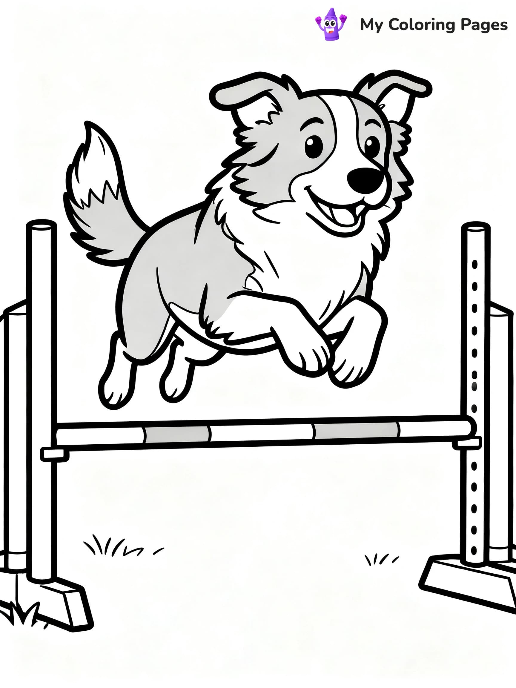 Border Collie Coloring Pages - 16