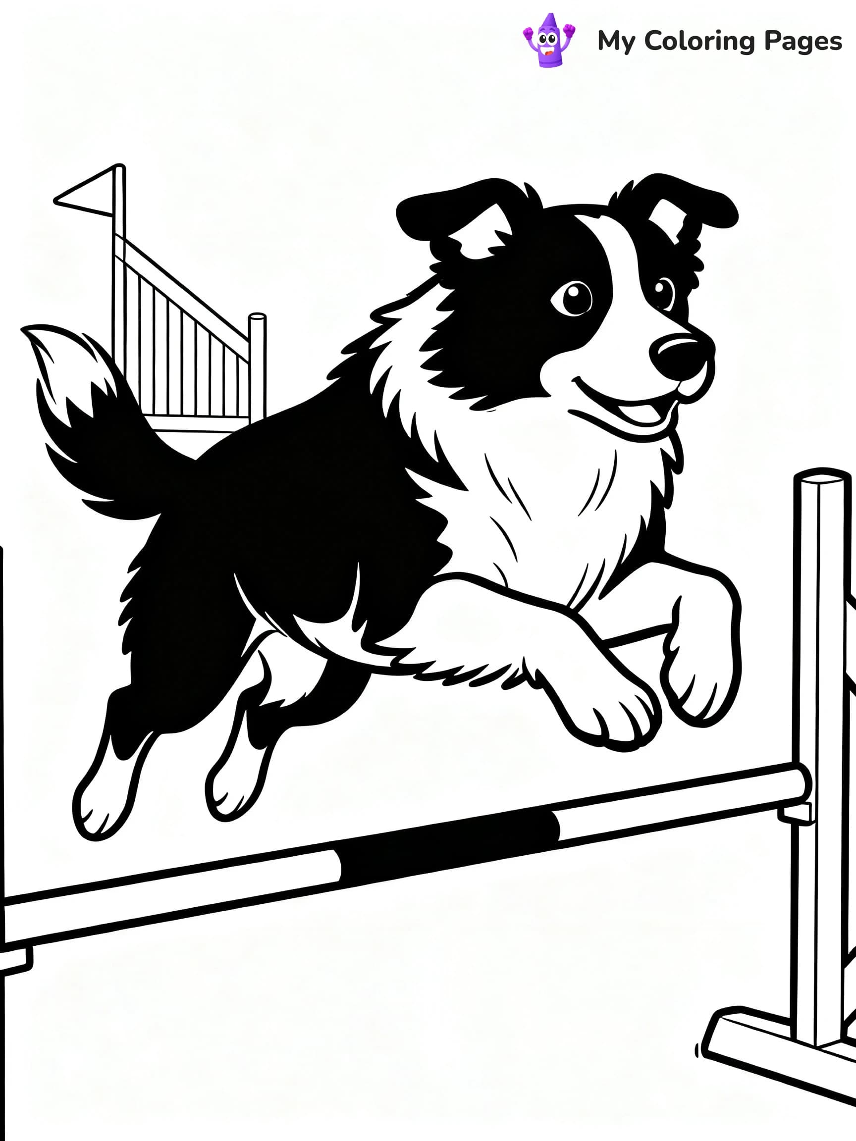Border Collie Coloring Pages - 15