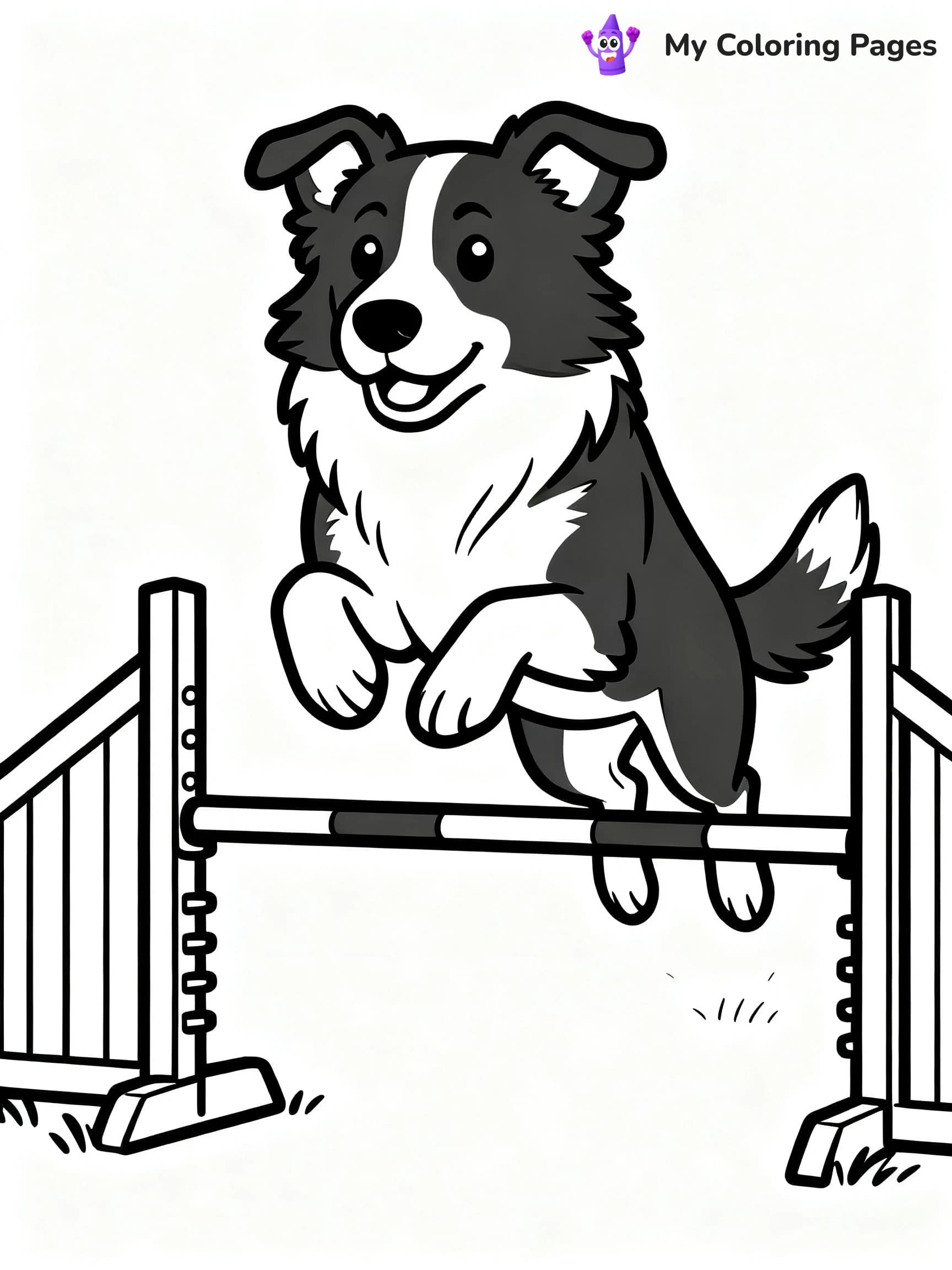 Border Collie Coloring Pages - 13