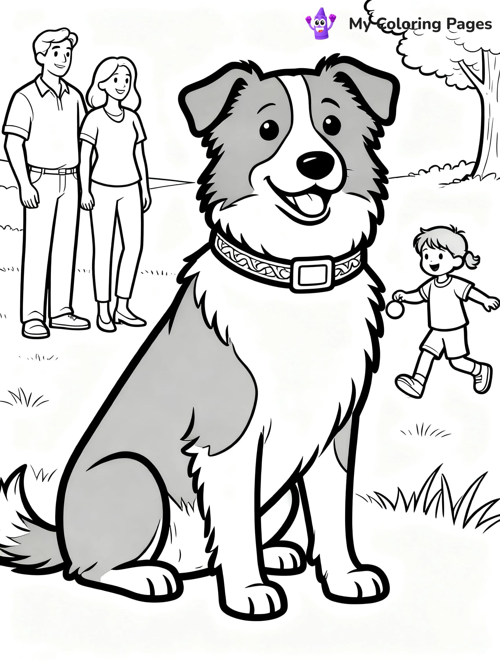 Border Collie Coloring Pages - 5