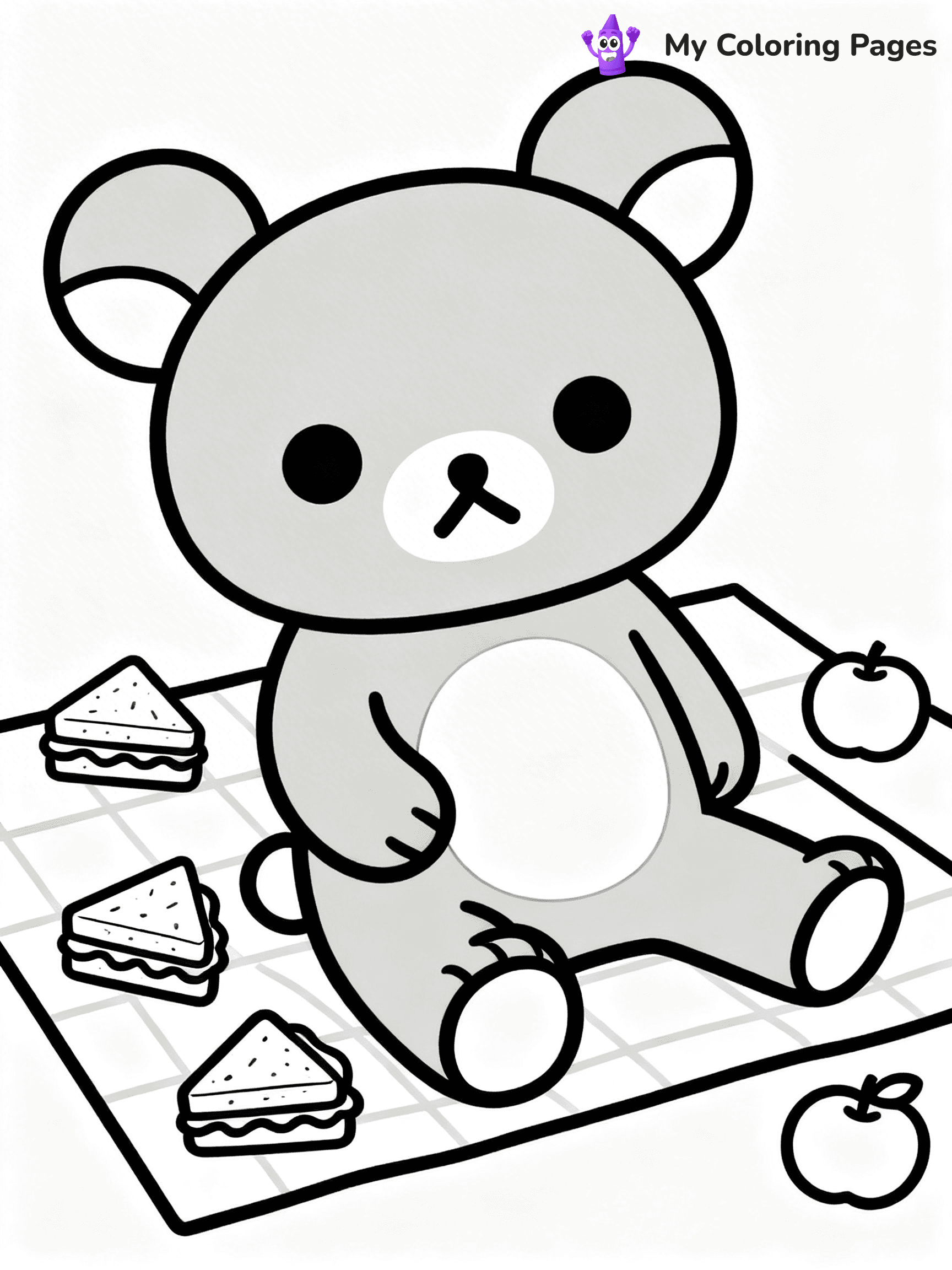 Rilakkuma Coloring Pages - 25