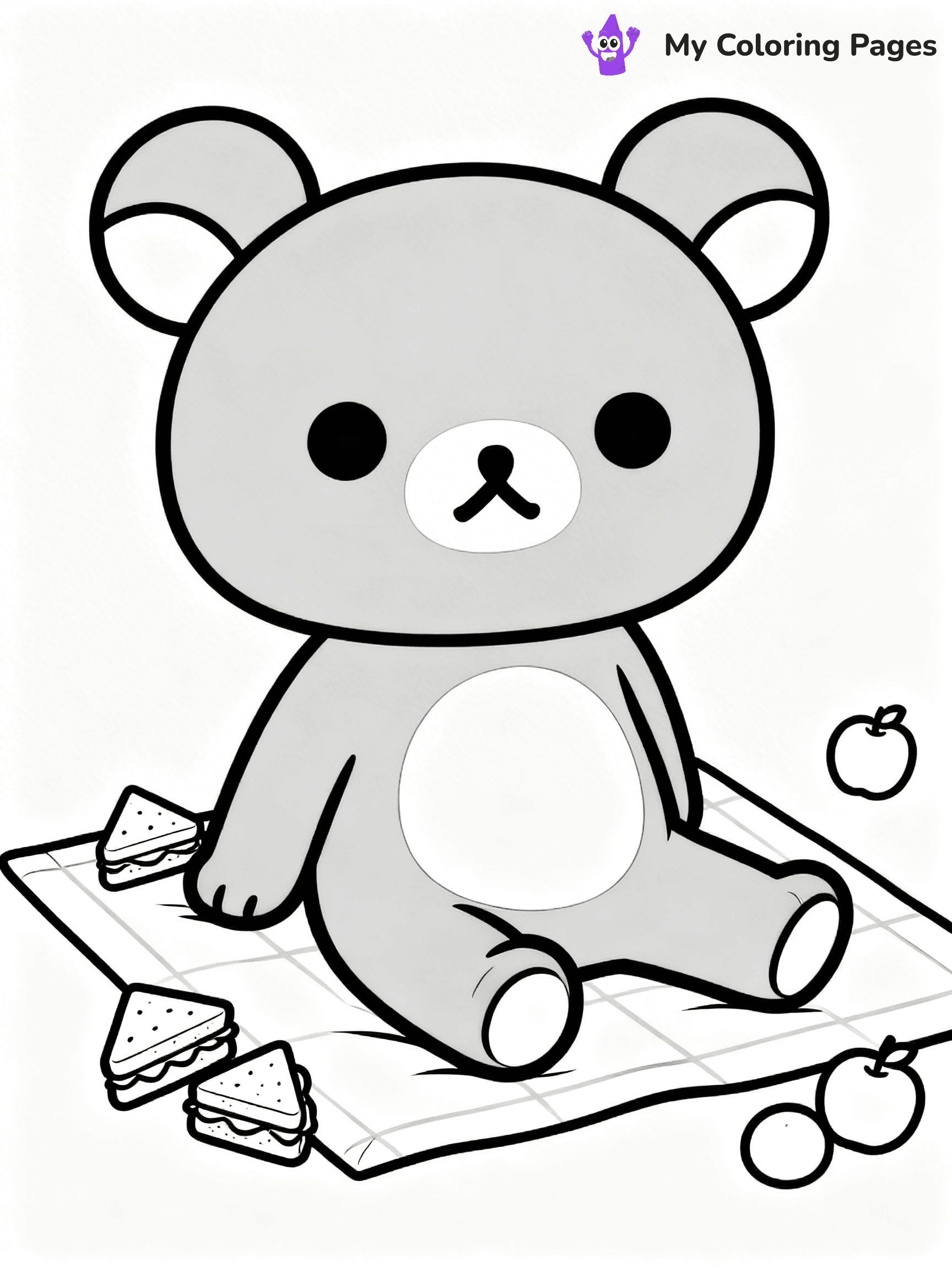 Rilakkuma Coloring Pages - 24