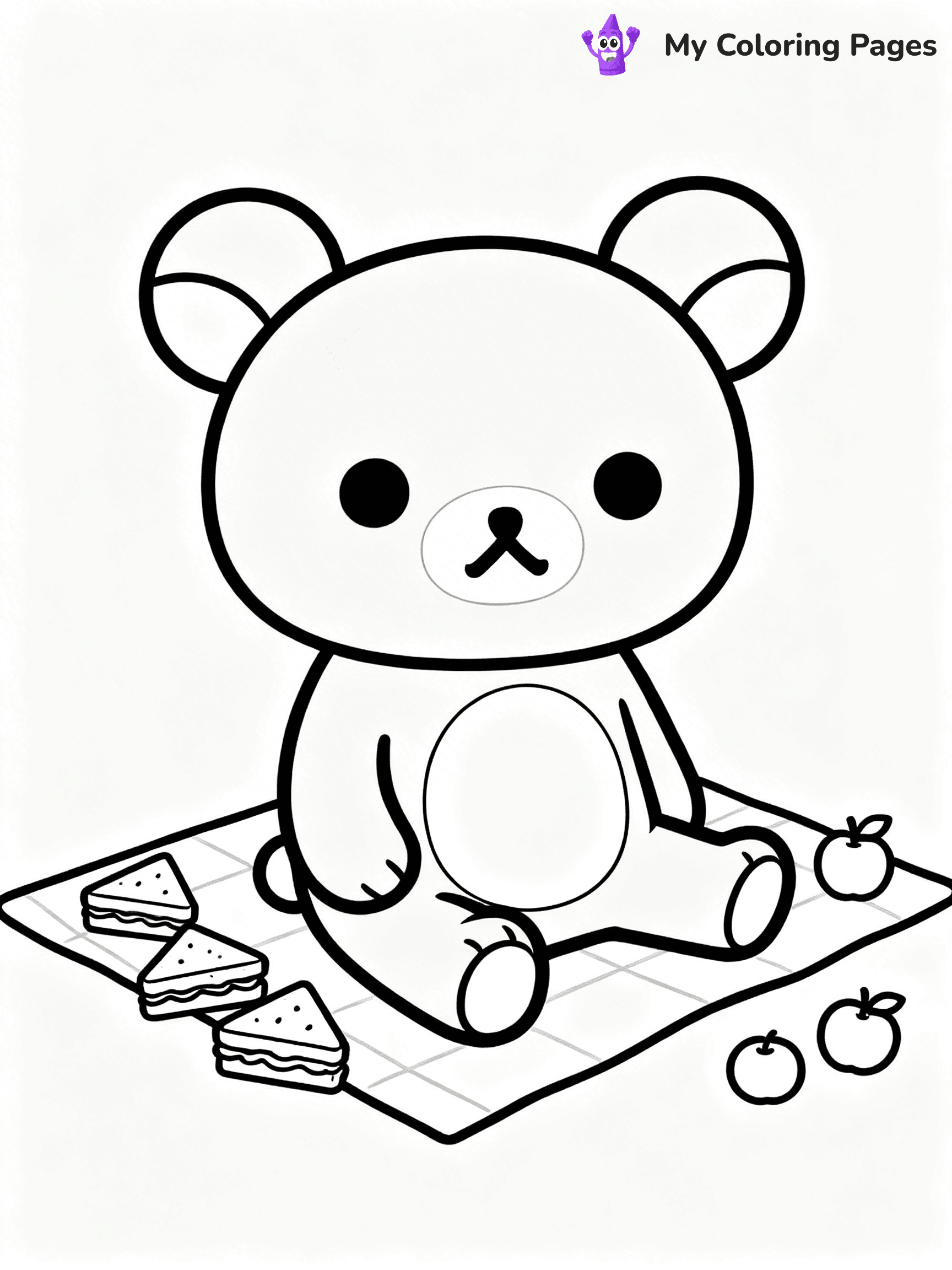 Rilakkuma Coloring Pages - 23