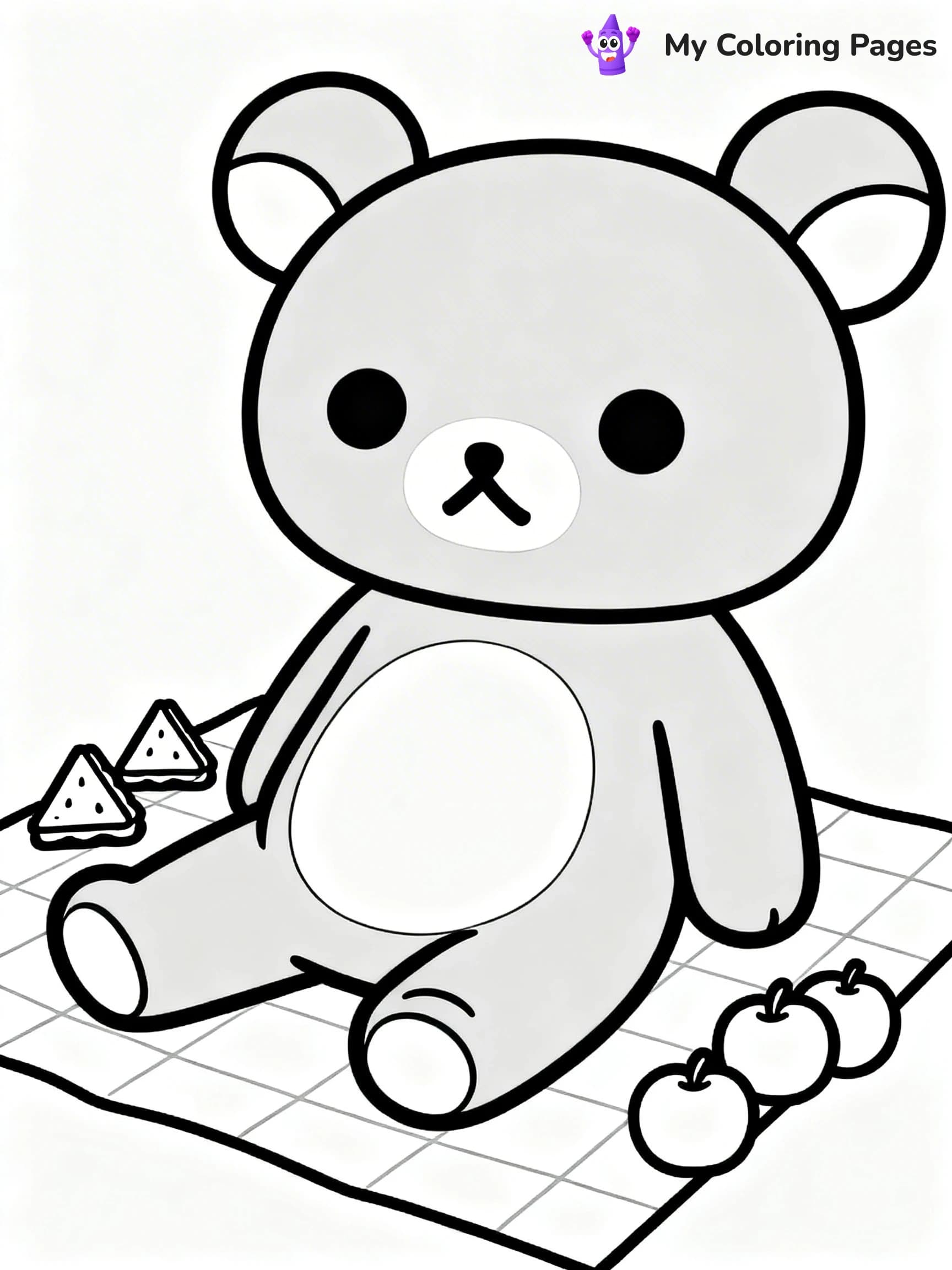 Rilakkuma Coloring Pages - 22