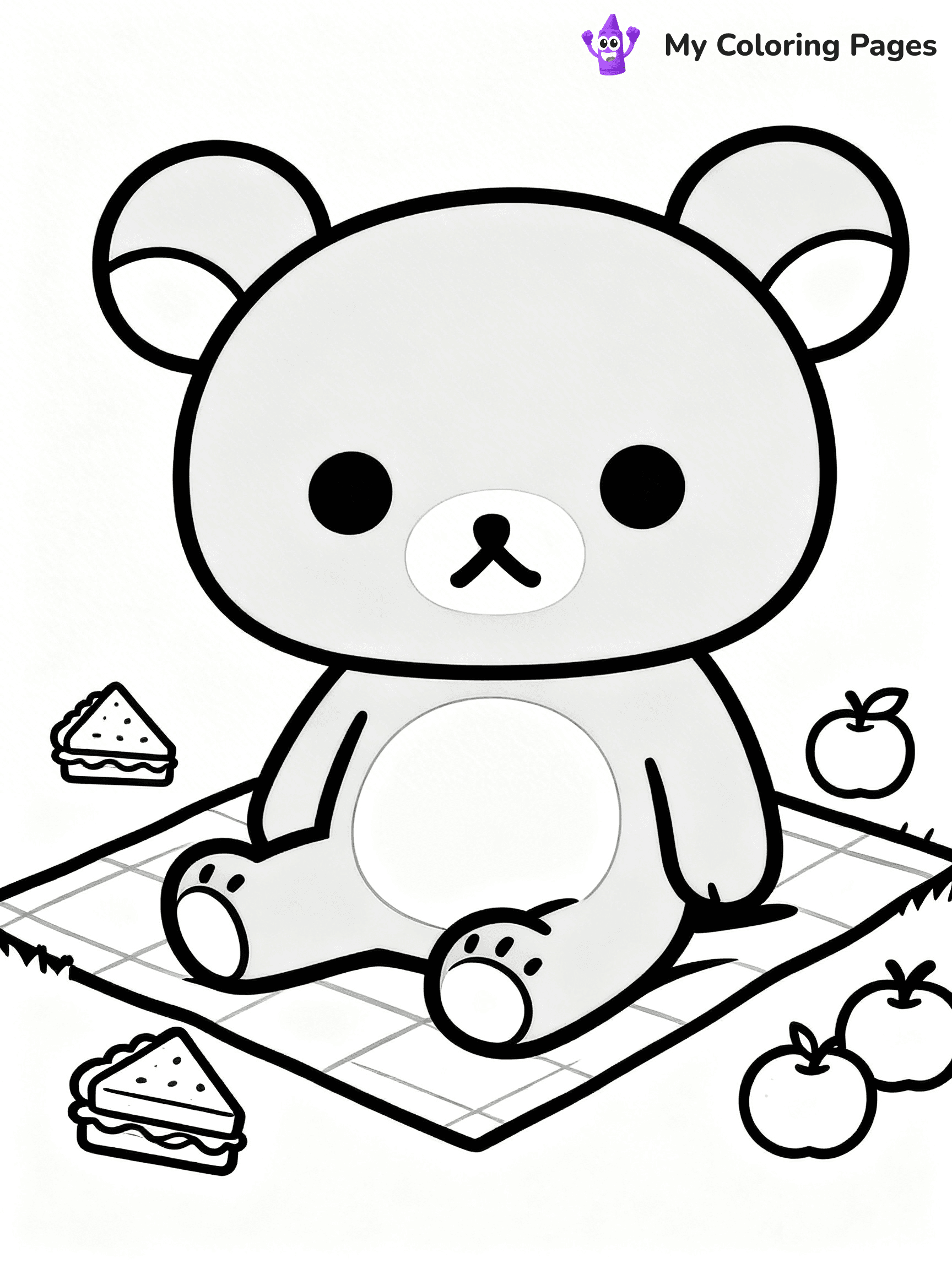 Rilakkuma Coloring Pages - 21
