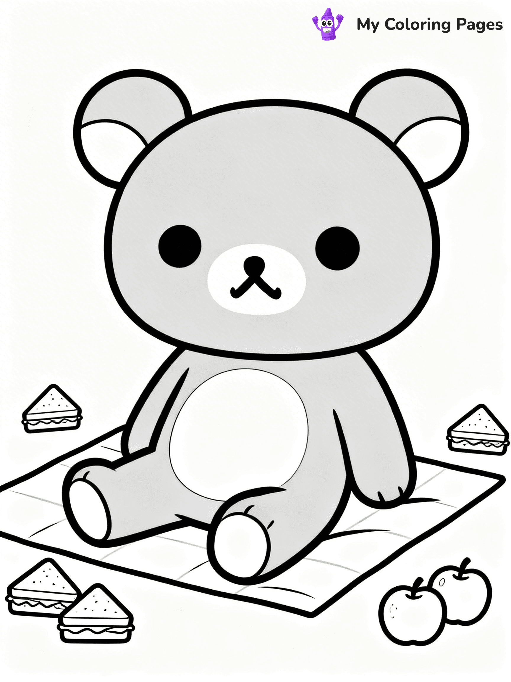 Rilakkuma Coloring Pages - 20