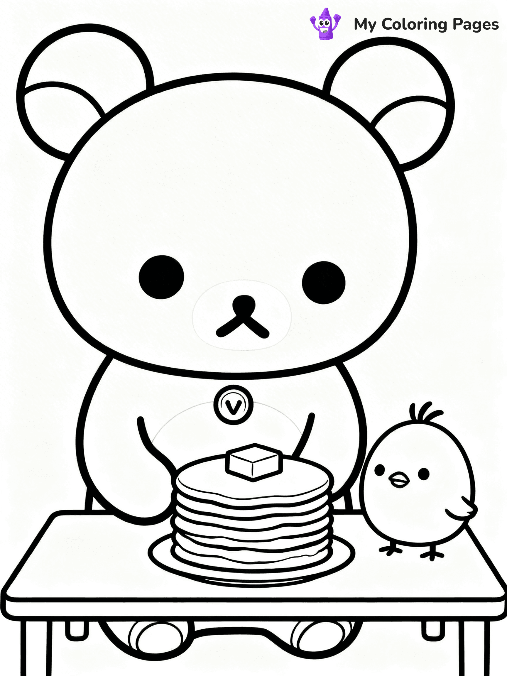 Rilakkuma Coloring Pages - 19