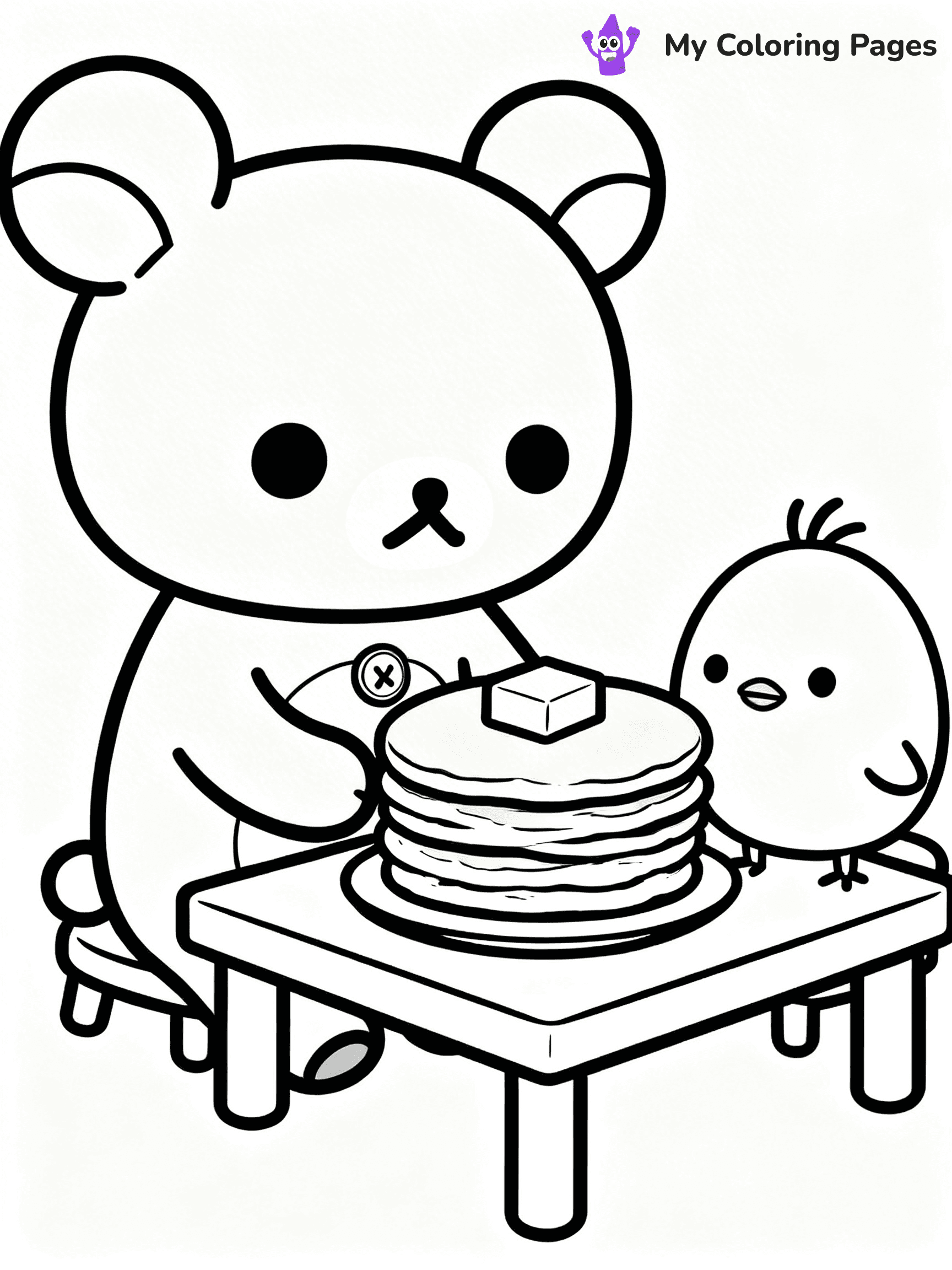 Rilakkuma Coloring Pages - 18
