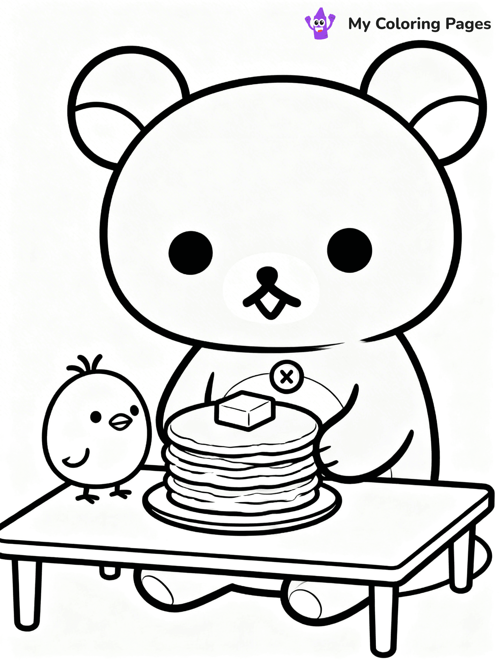 Rilakkuma Coloring Pages - 17