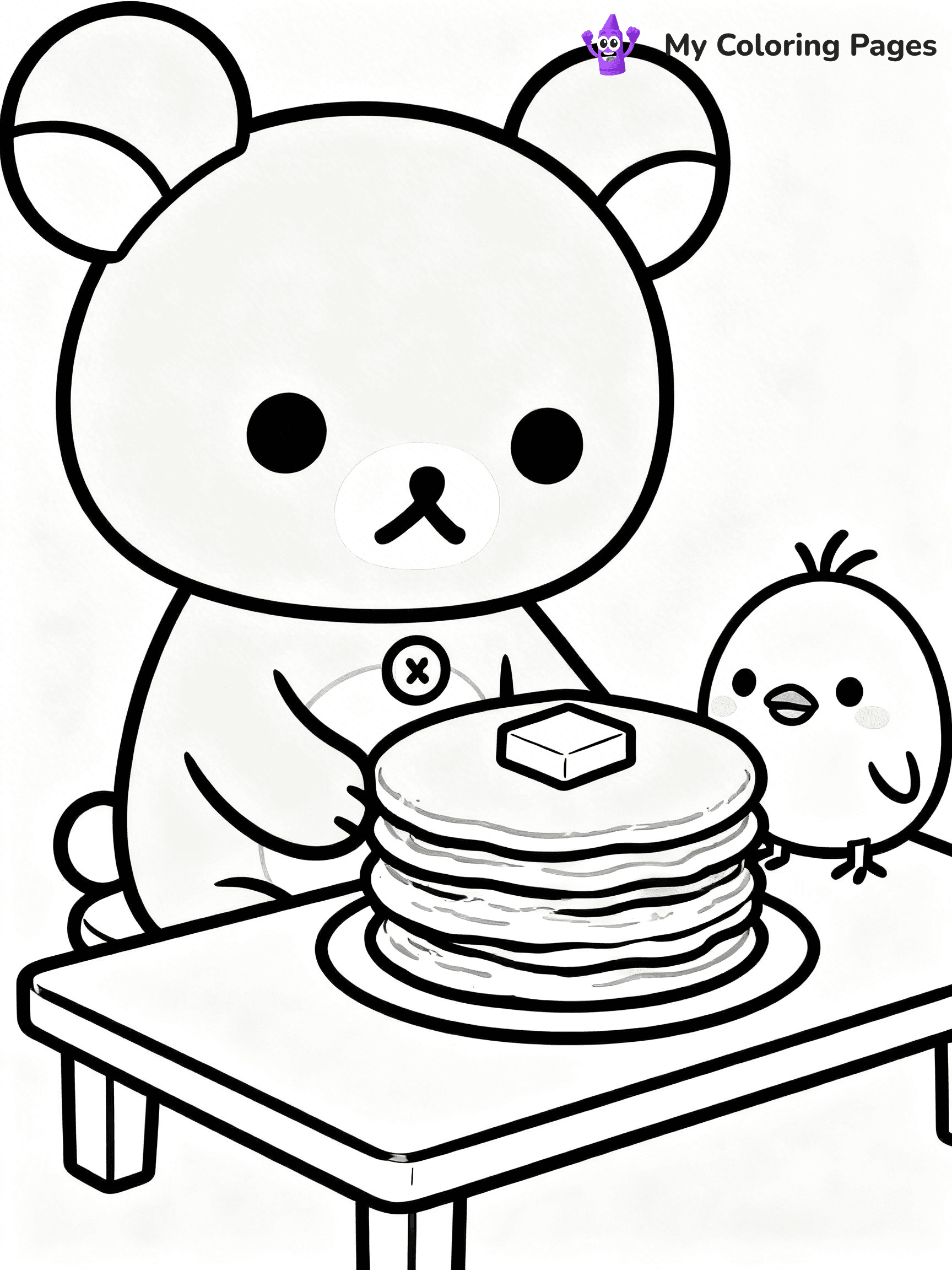 Rilakkuma Coloring Pages - 16