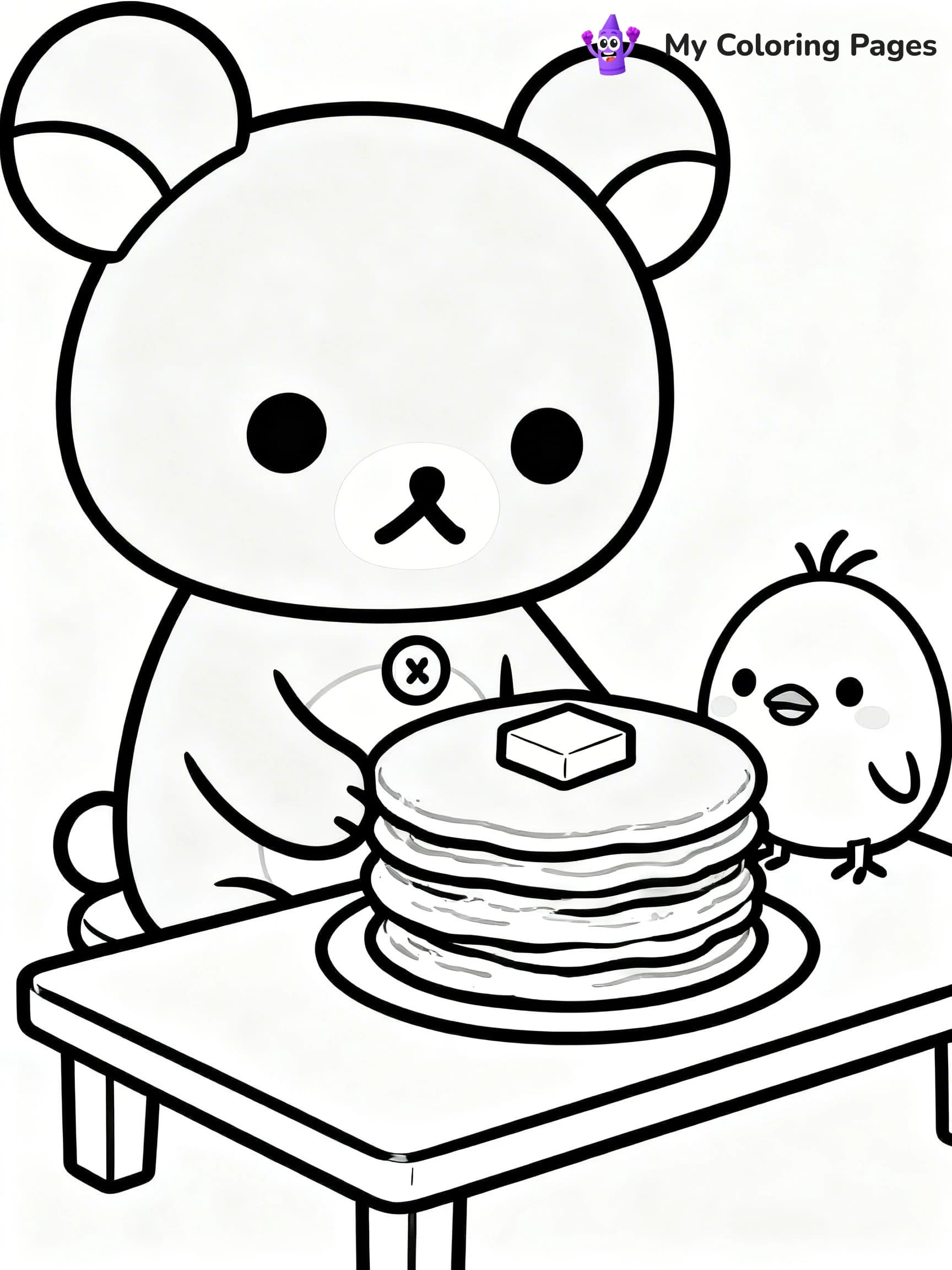 Rilakkuma Coloring Pages - 16