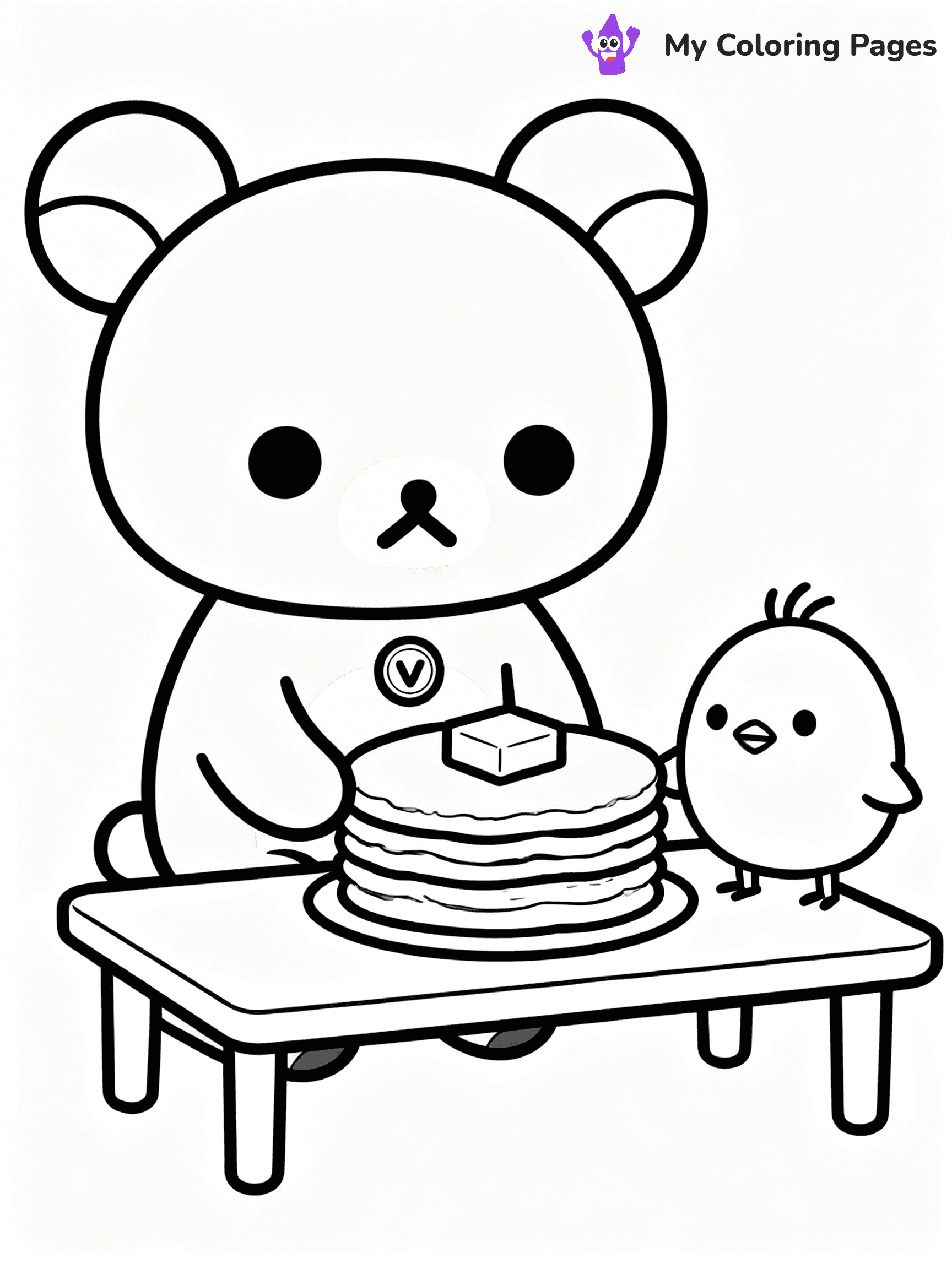 Rilakkuma Coloring Pages - 15