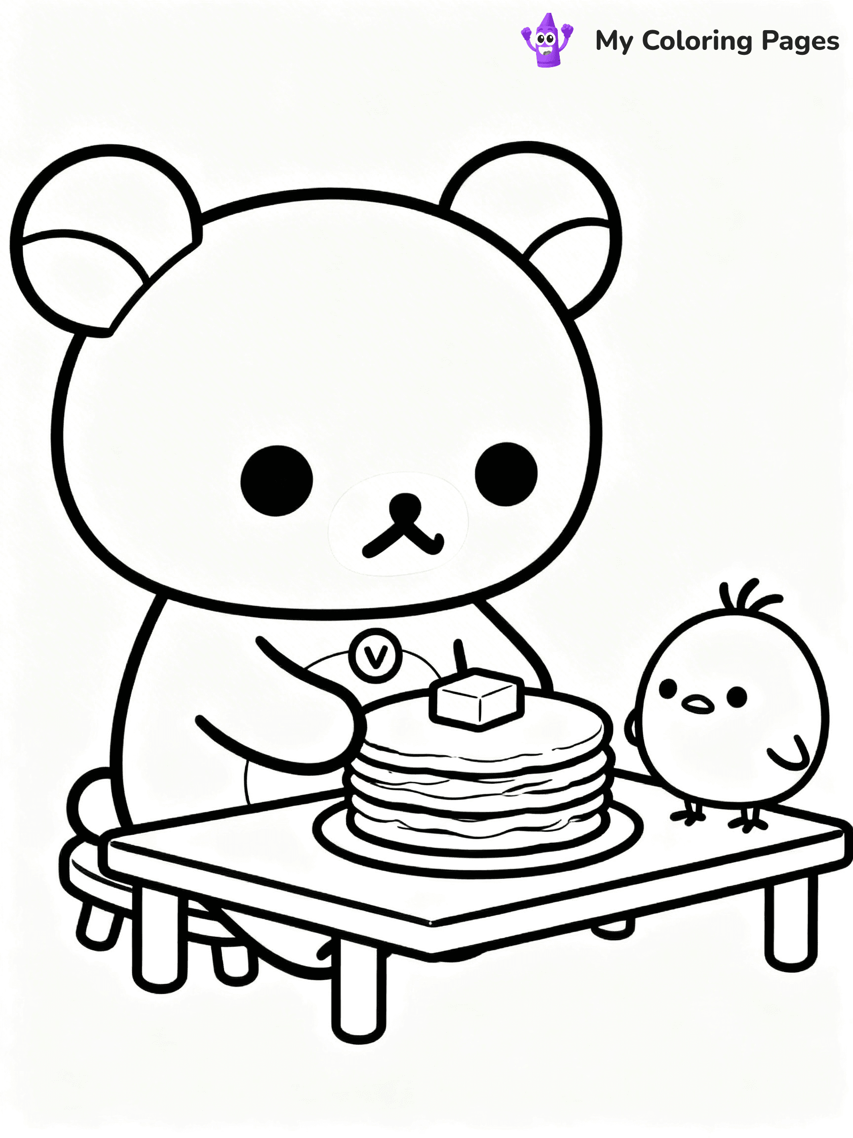 Rilakkuma Coloring Pages - 14