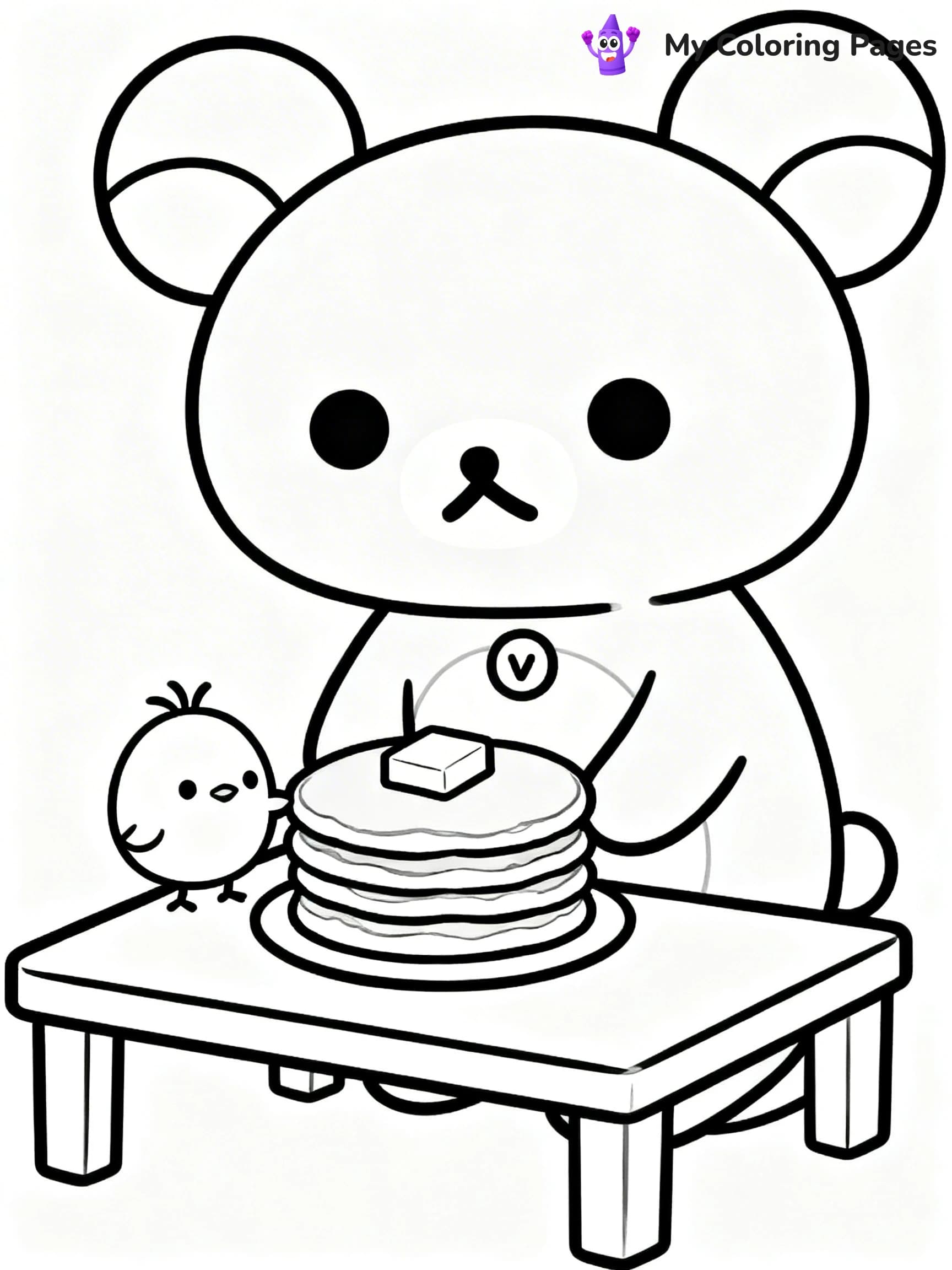 Rilakkuma Coloring Pages - 13