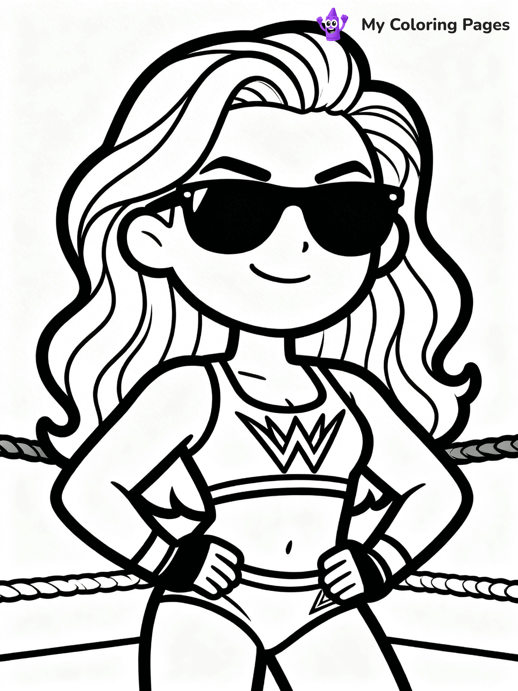 Wrestling Coloring Pages - 20
