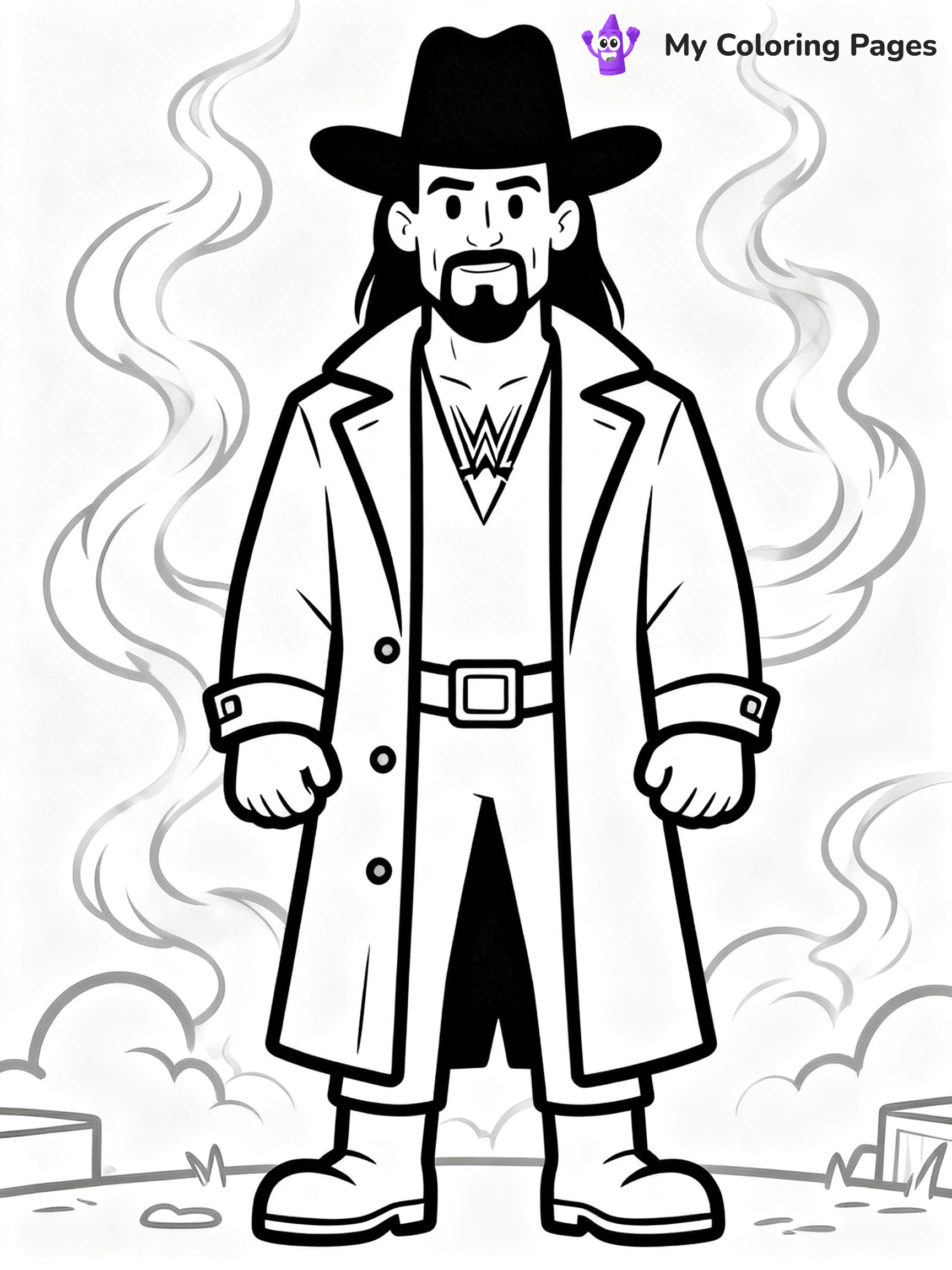 Wrestling Coloring Pages - 15