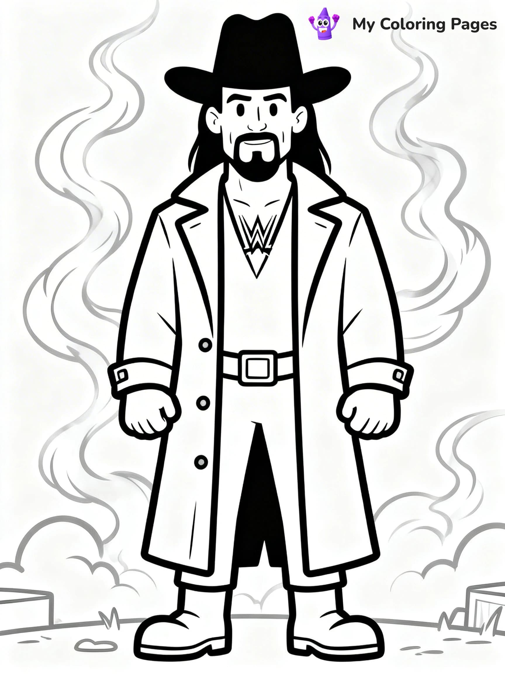 Wrestling Coloring Pages - 15