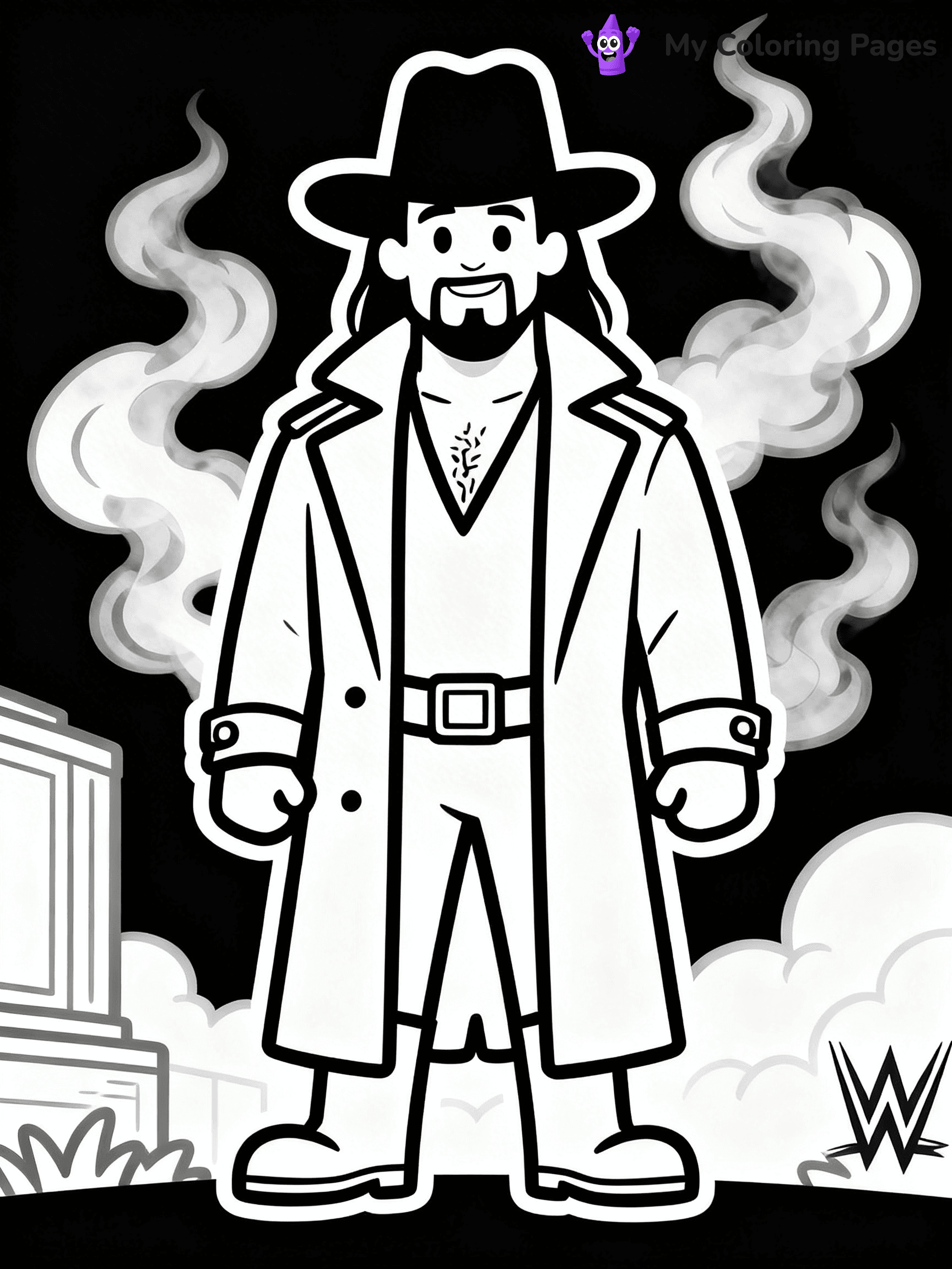 Wrestling Coloring Pages - 12