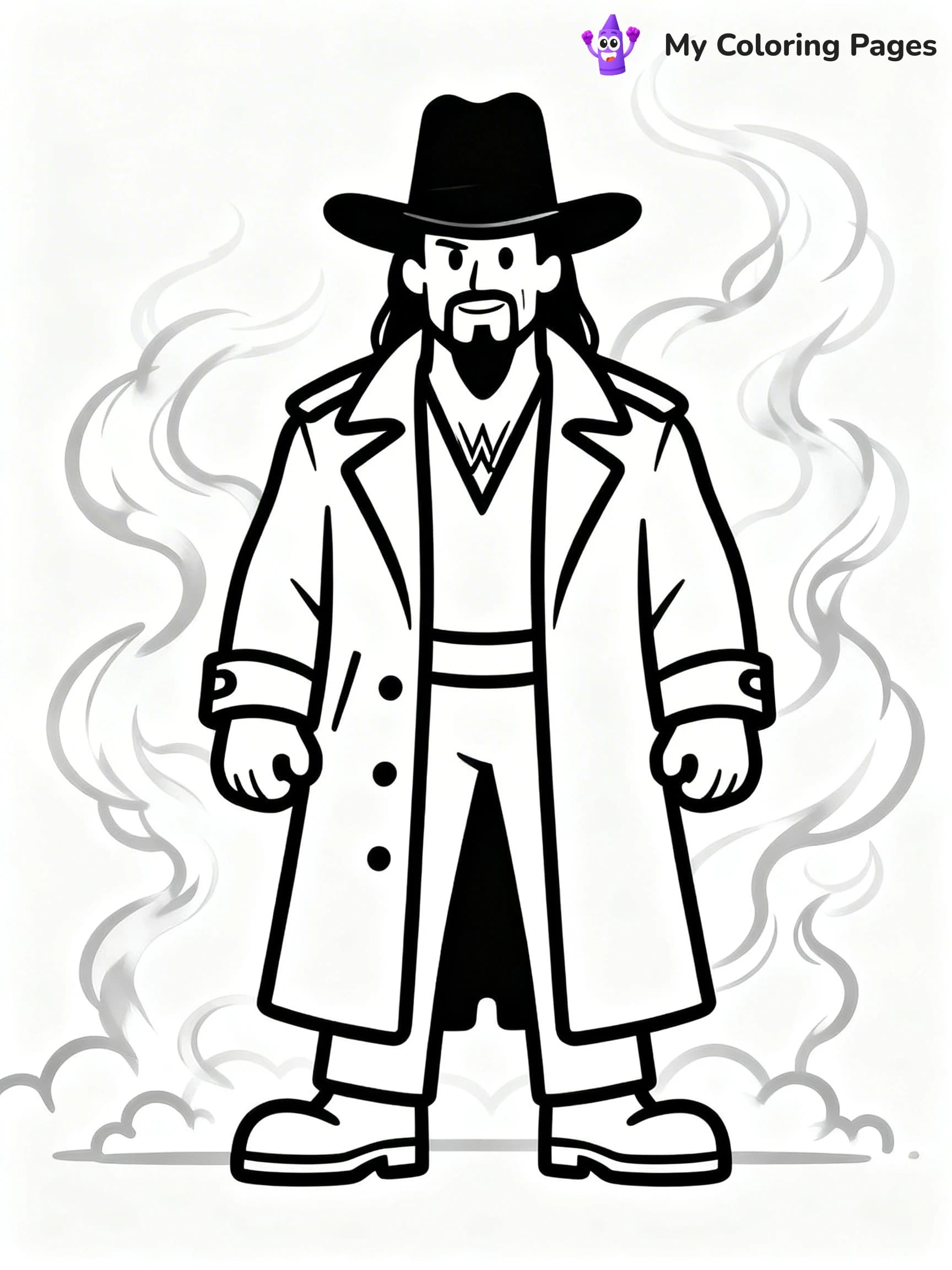 Wrestling Coloring Pages - 11