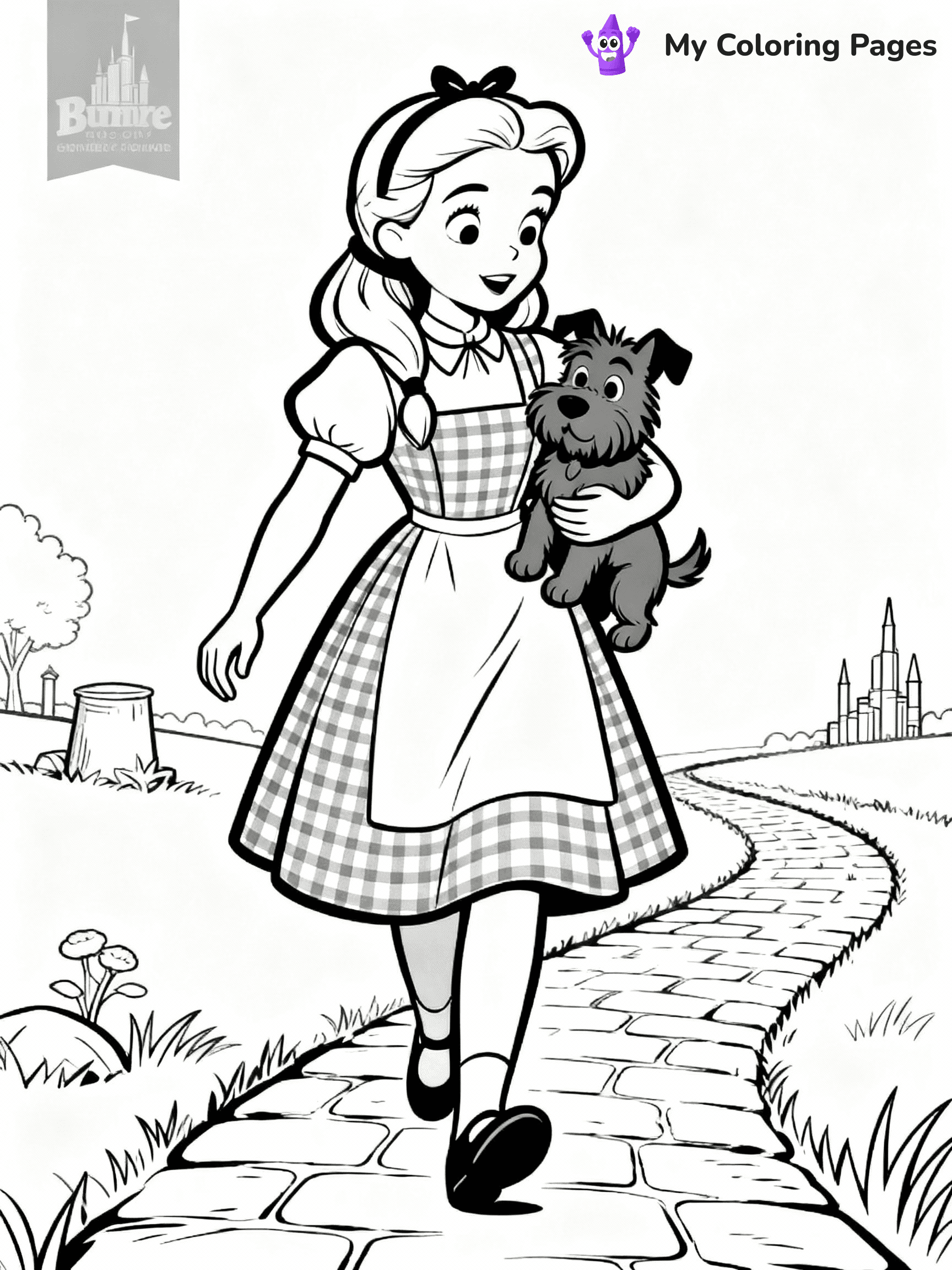 Wizard Of Oz Coloring Pages - 1