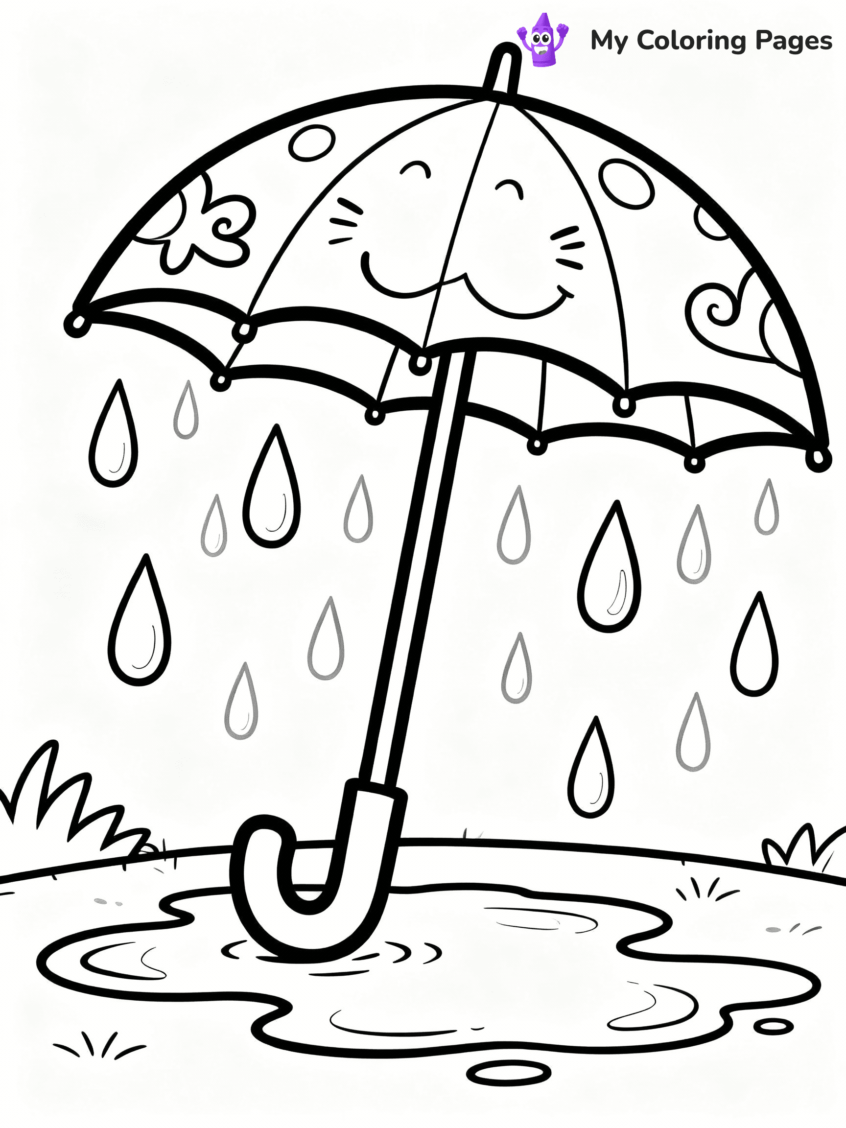 April Showers Coloring Pages - 10